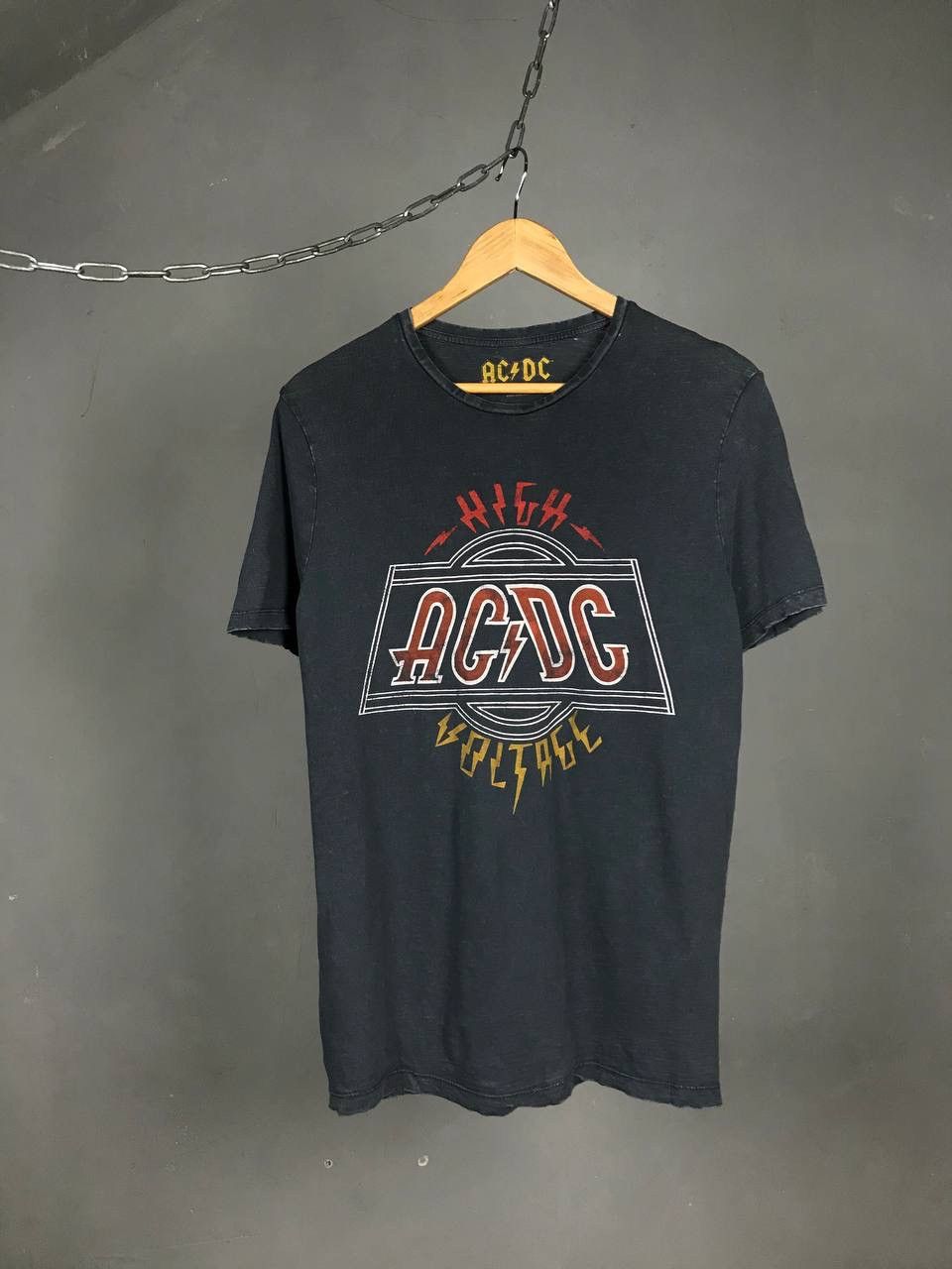 Dc Ac Dc Vintage Rock Band Distressed Tee Hoodie, Sweatshirt | PodTeesHub.com