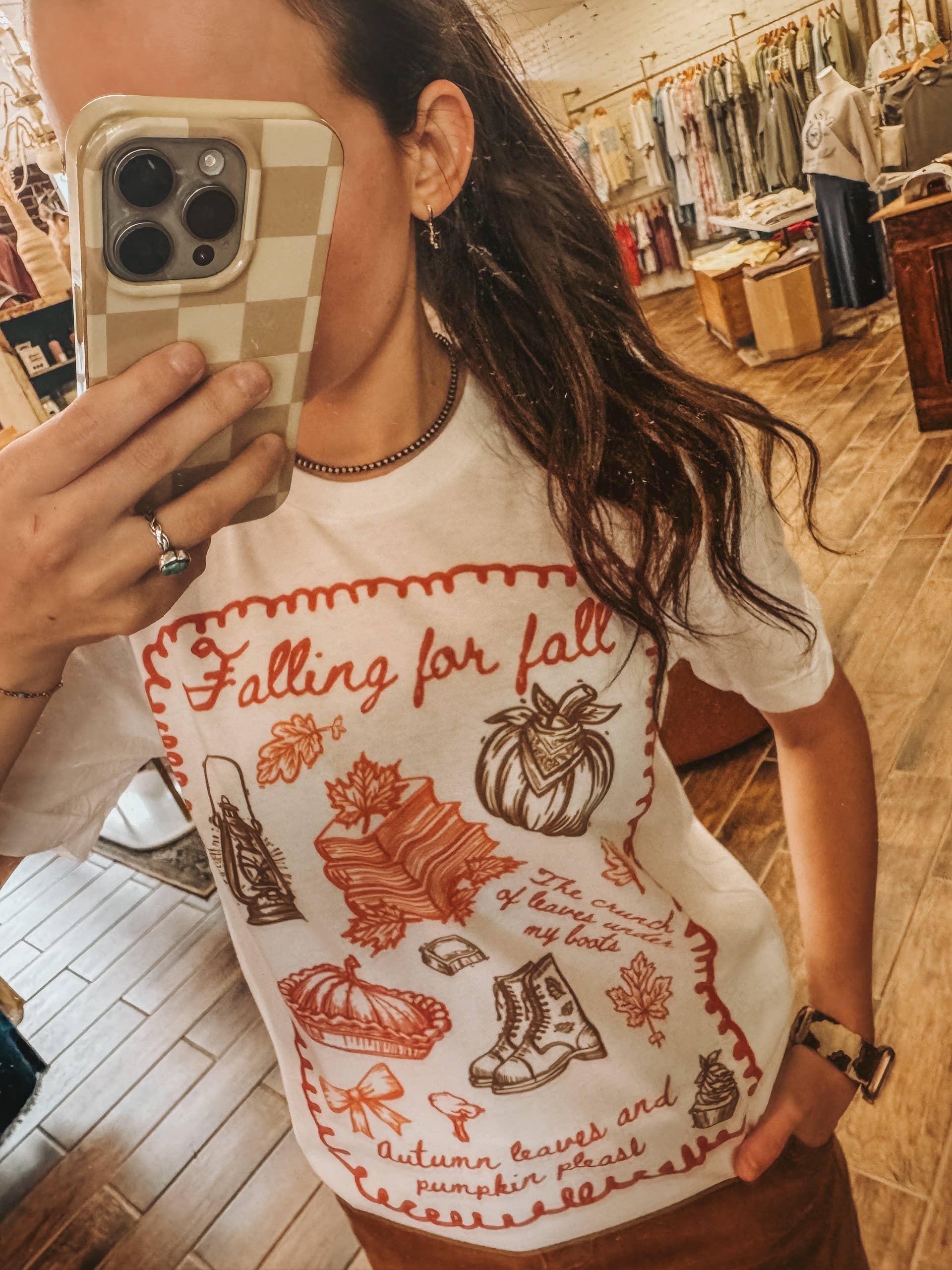Falling For Fall Graphic Tee | Fall Tee Hoodie, Sweatshirt | PodTeesHub.com