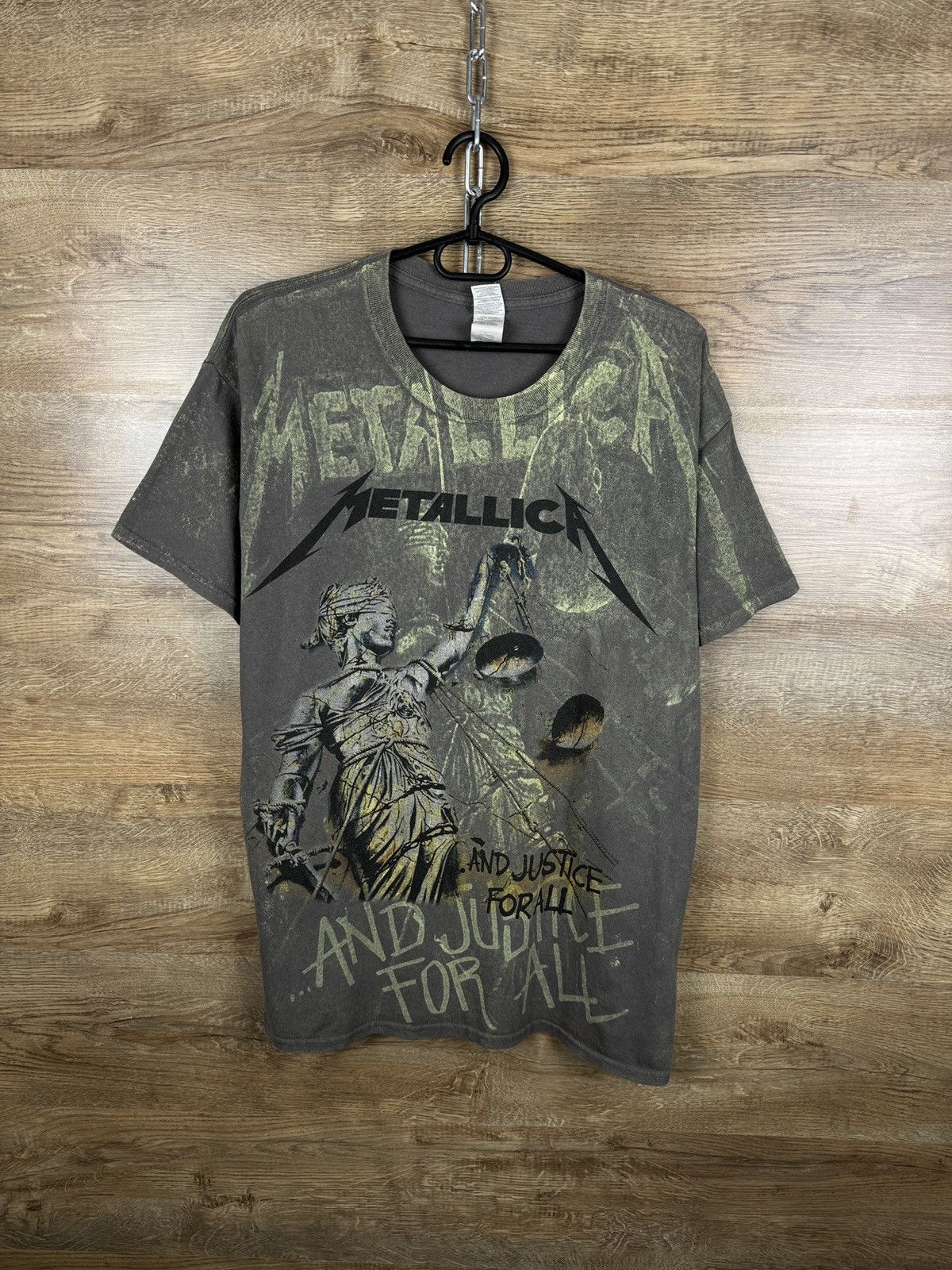 Metallica X Vintage Mens Vintage Metallica T Shirt Justice Neon All Rock Band Hoodie, Sweatshirt | PodTeesHub.com