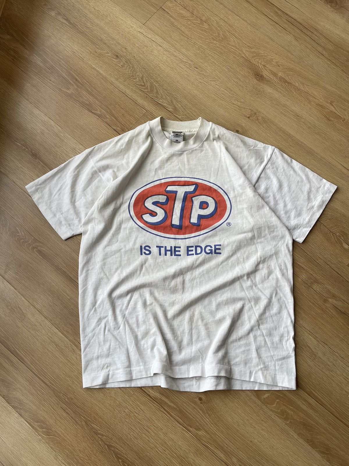 Vintage 80s Stp Is The Edge Nascar Racing Trashed T Shirt Tee Hoodie, Sweatshirt | PodTeesHub.com