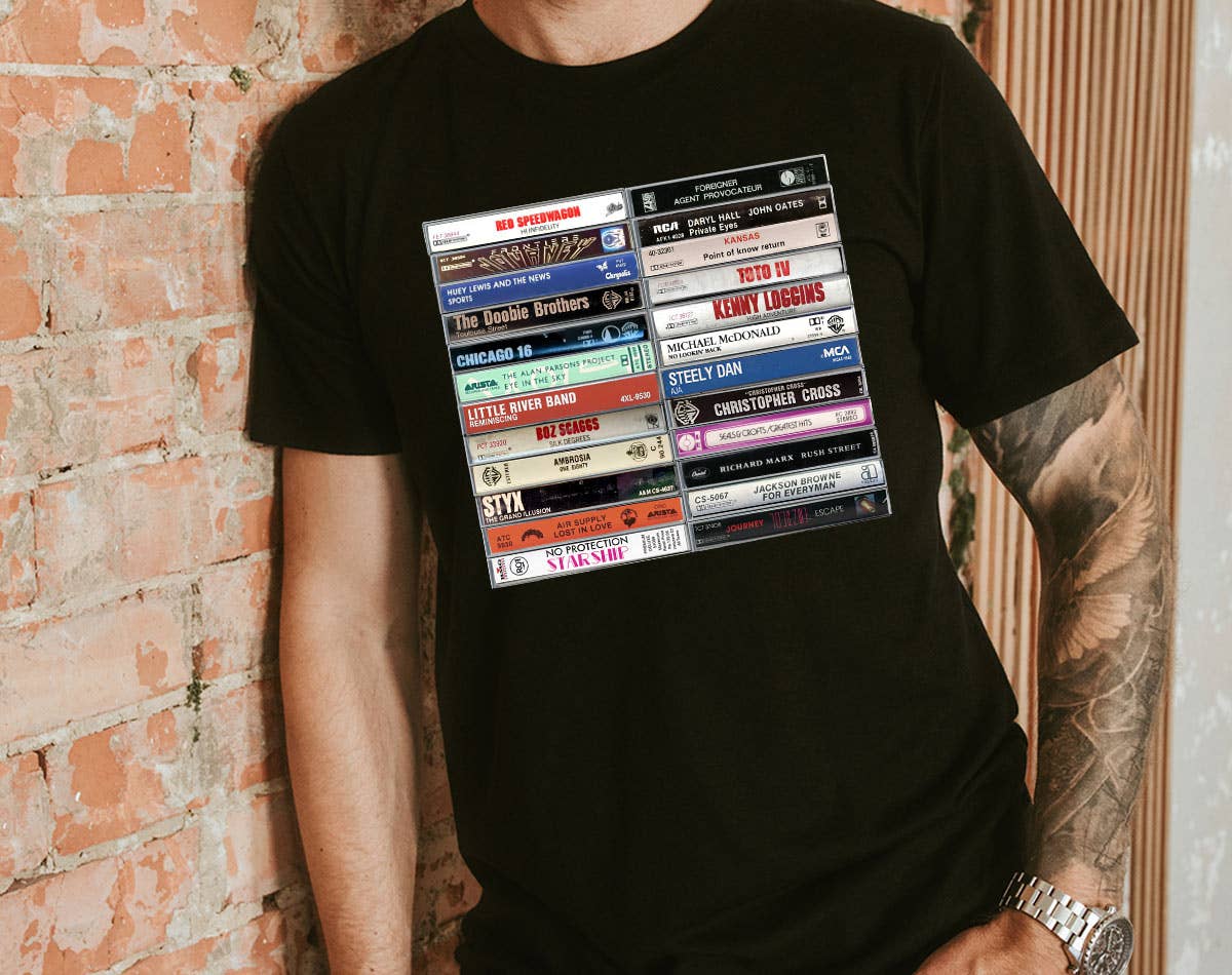 Yacht Rock Cassette Tape T-Shirt Hoodie, Sweatshirt | PodTeesHub.com