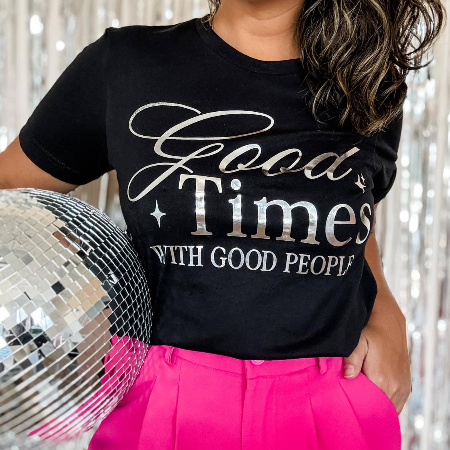 Good Times with Good People Shirt, New Years Graphic Tee Hoodie, Sweatshirt | PodTeesHub.com