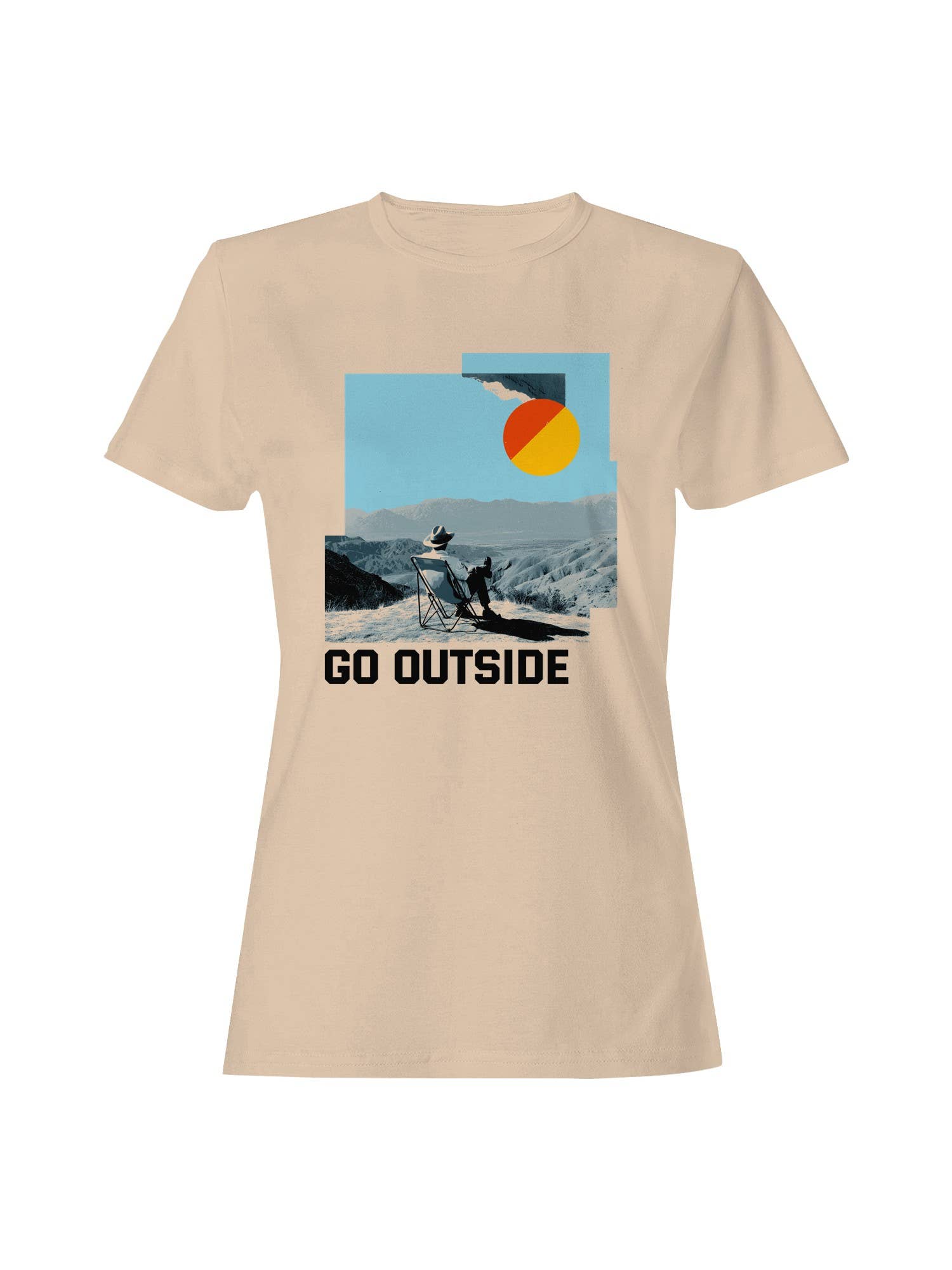 Retro Adventure: Go Outside Women's T-Shirt Hoodie, Sweatshirt | PodTeesHub.com