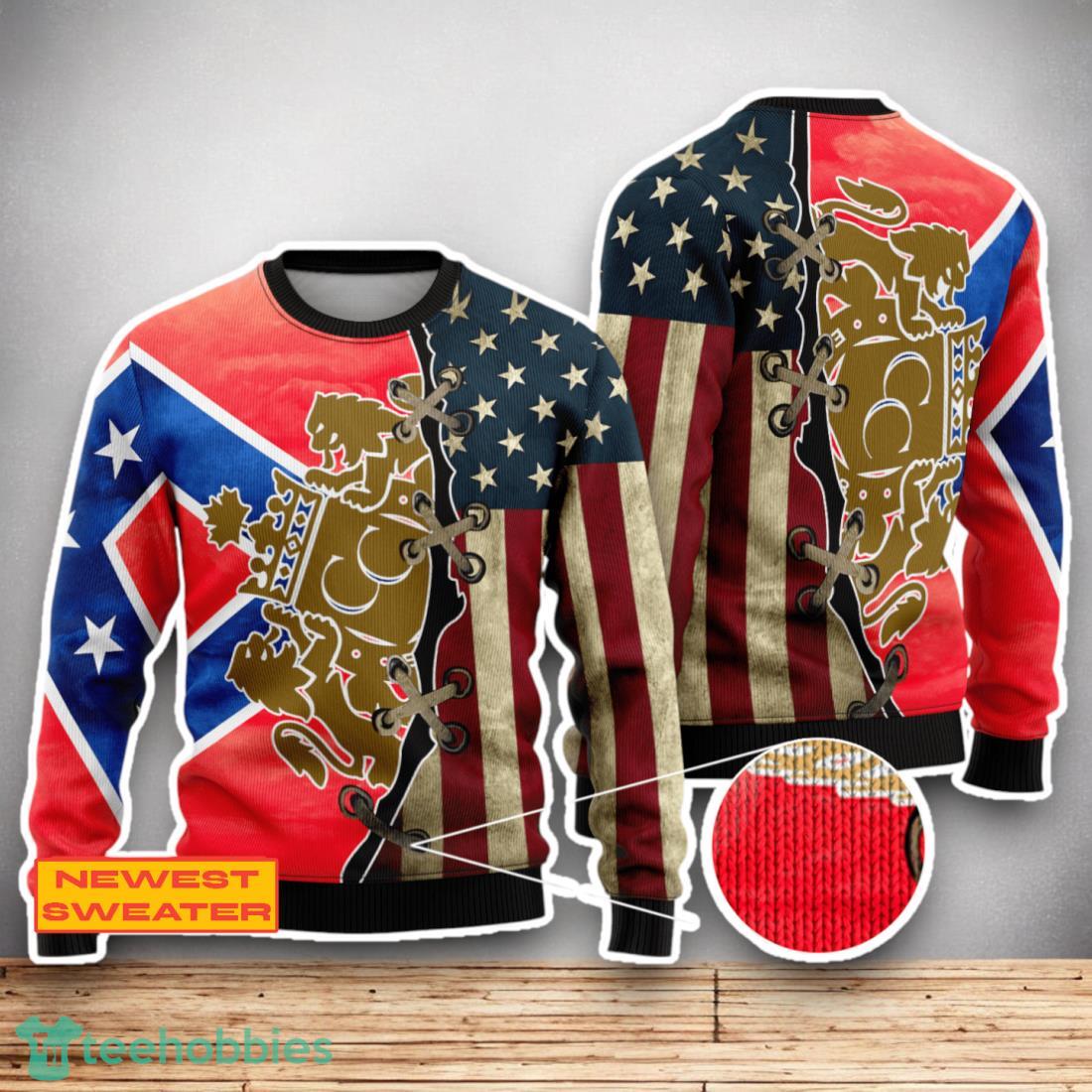 Canadian Club USA Flag 3D Sweater For Men Women
