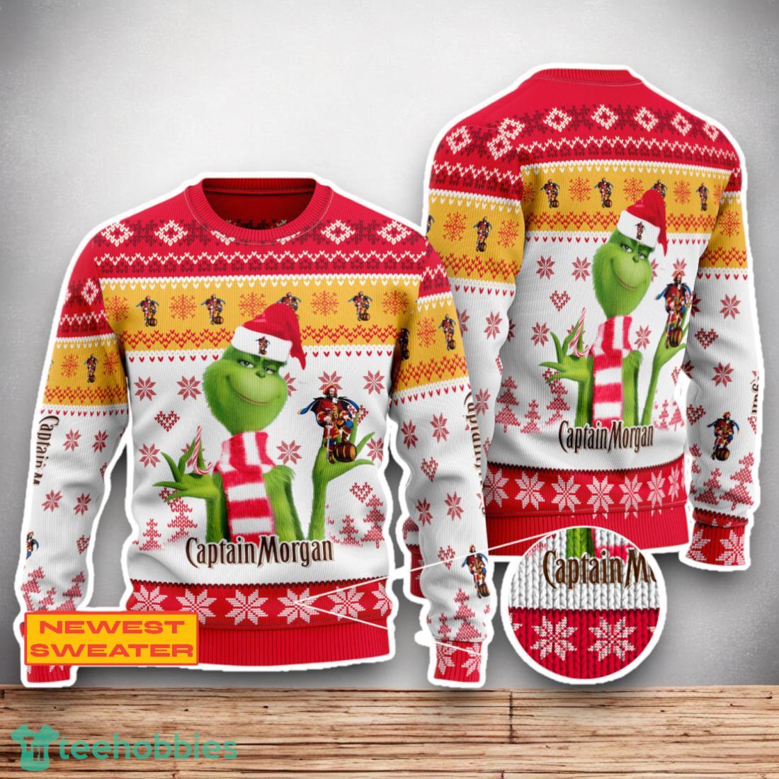 Captain Morgan The Grinch Ugly Christmas Sweater Christmas Special Gifts For Men Women