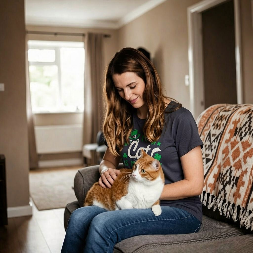 My Cat Is My Lucky Charm Women's T Shirt