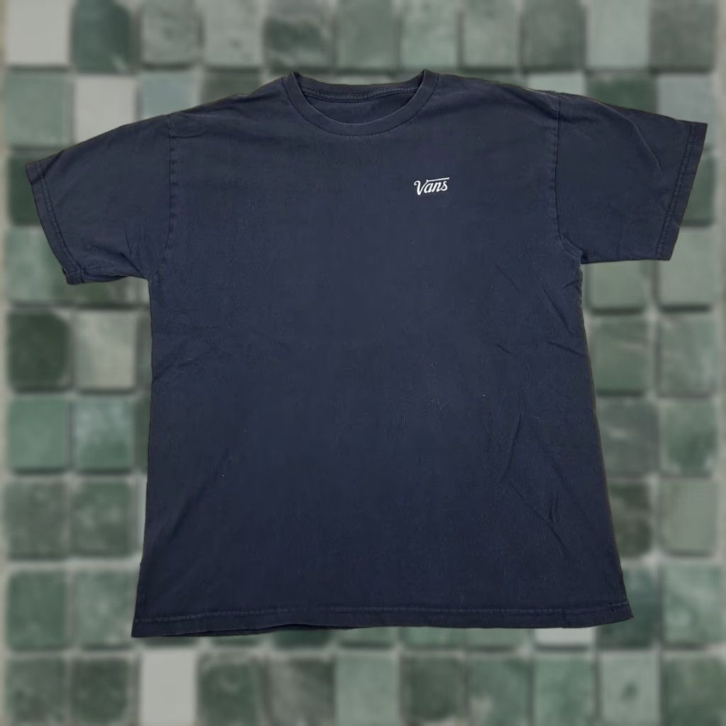 Vans Shirt Mens Black Surf Skate Graphic Logo Tee Y2k L Fade Worn Distress Hoodie, Sweatshirt | PodTeesHub.com