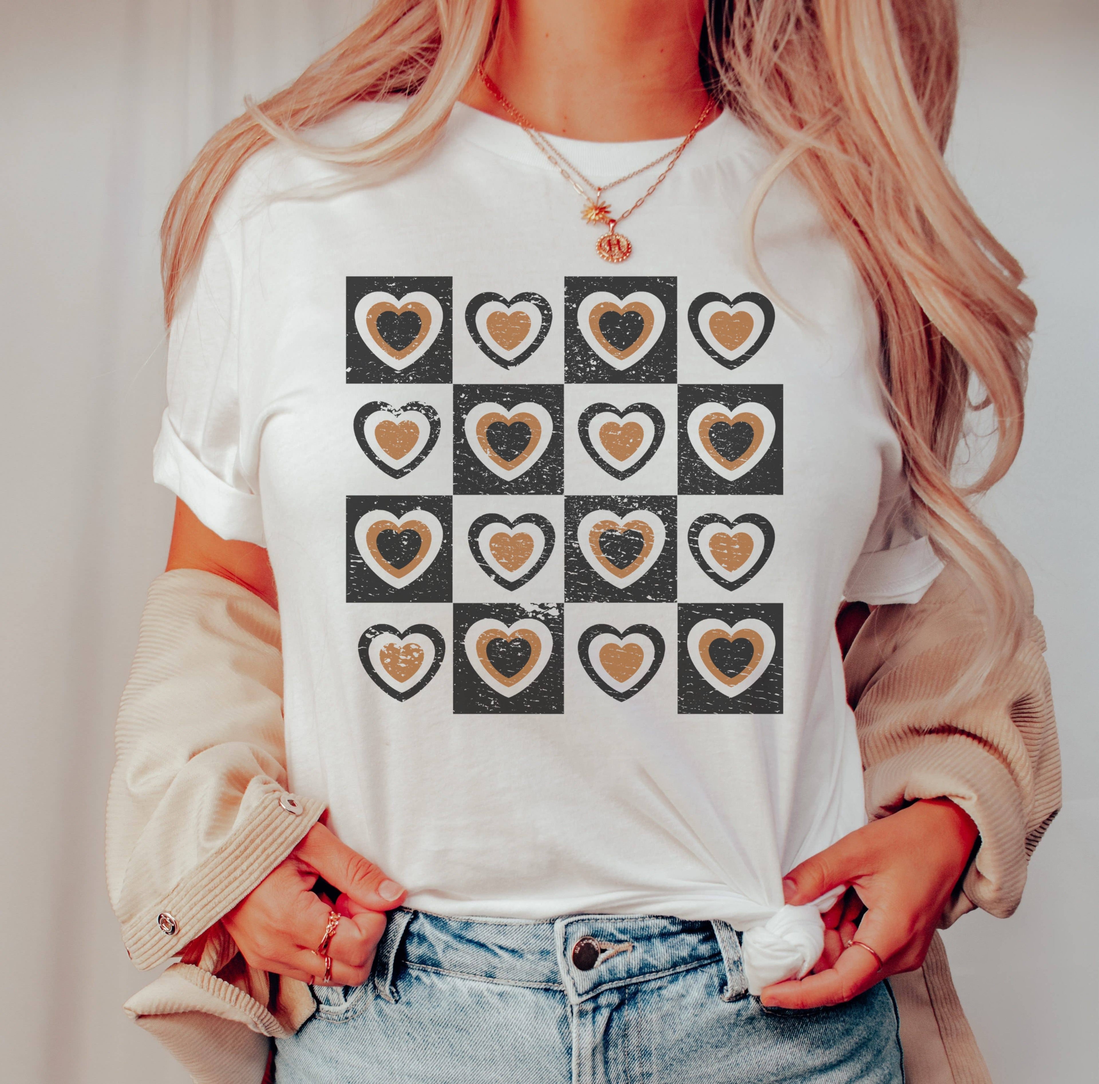 Camel Hearts Chart Tee | Valentines Day Graphic Tee Hoodie, Sweatshirt | PodTeesHub.com