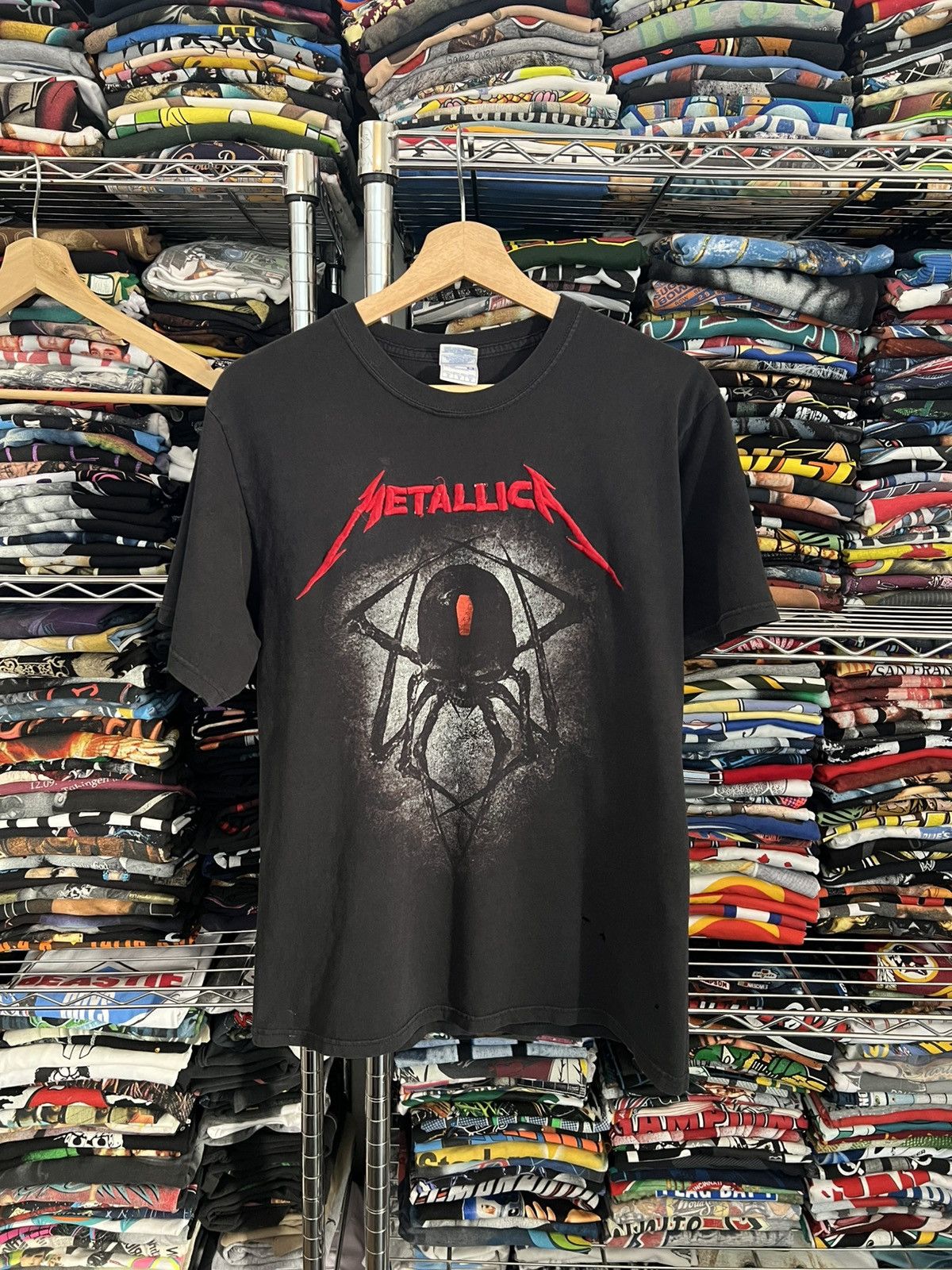 2000s Metallica Spider Mexican Bootleg Embroidered Band T-Shirts, Hoodie, Sweatshirt