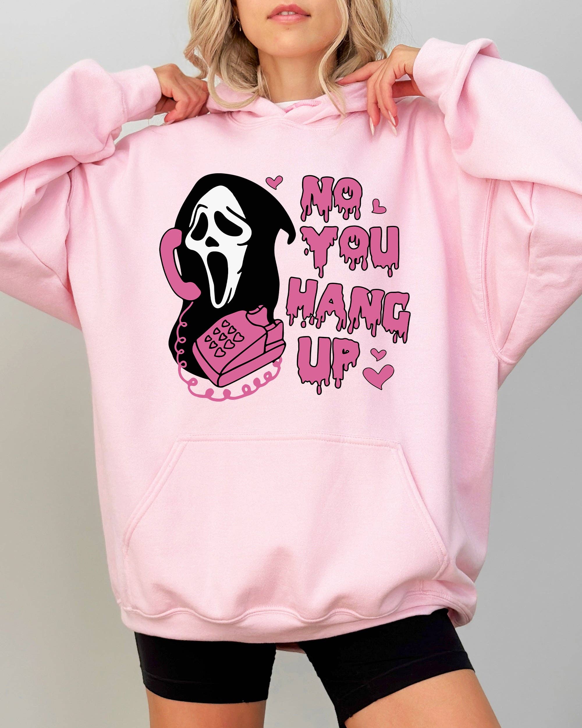 No You Hang Up, Skeleton, Ghost, Funny, Halloween Hoodie T-Shirts, Sweatshirt | PodTeesHub.com