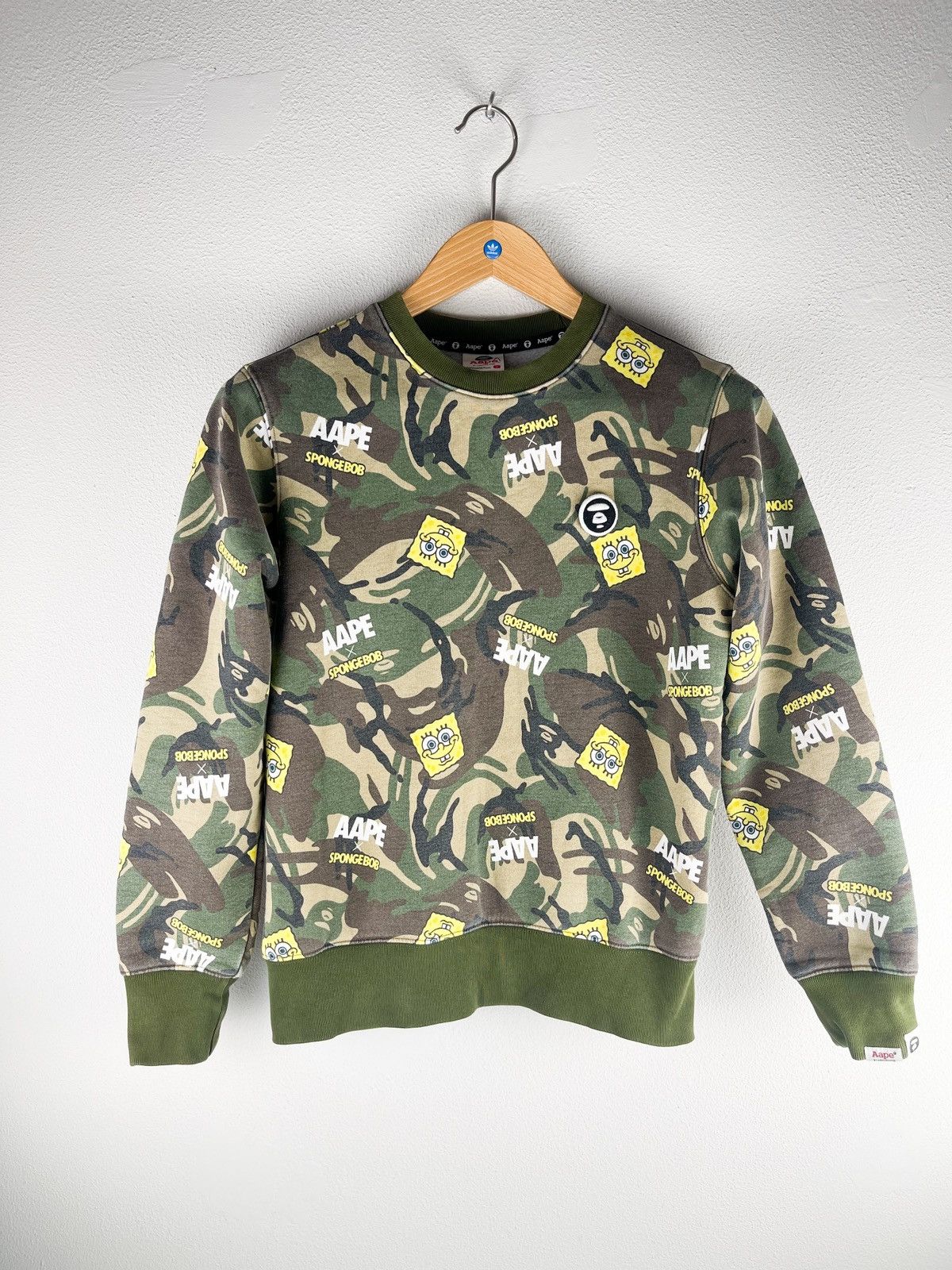 Aape A Bathing Ape Bape Sweatshirt Jumper Sweater Spongebob T-Shirts, Hoodie | PodTeesHub.com