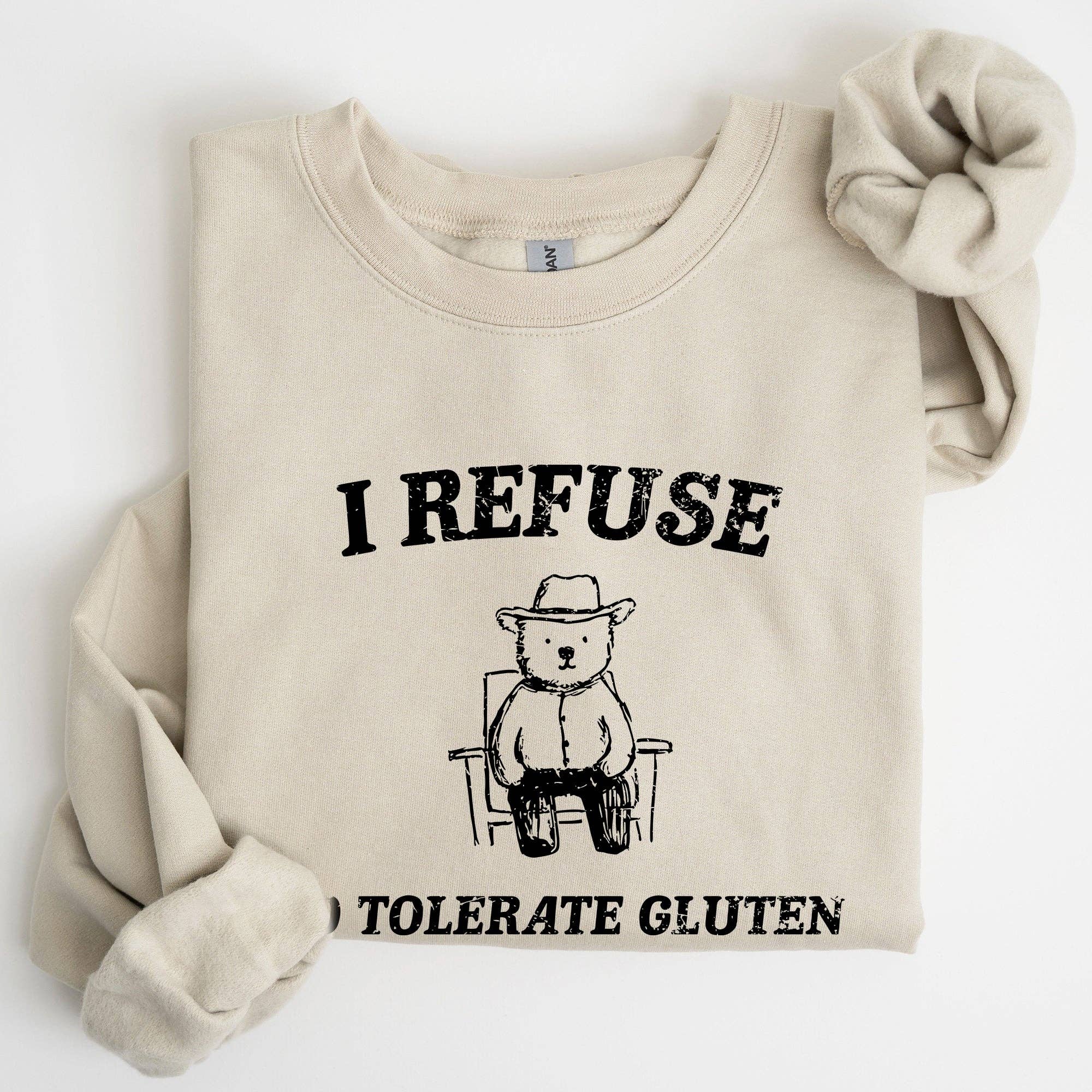 Gluten Bear, Celiac, Meme, Aesthetic, Funny Sweatshirt T-Shirts, Hoodie | PodTeesHub.com