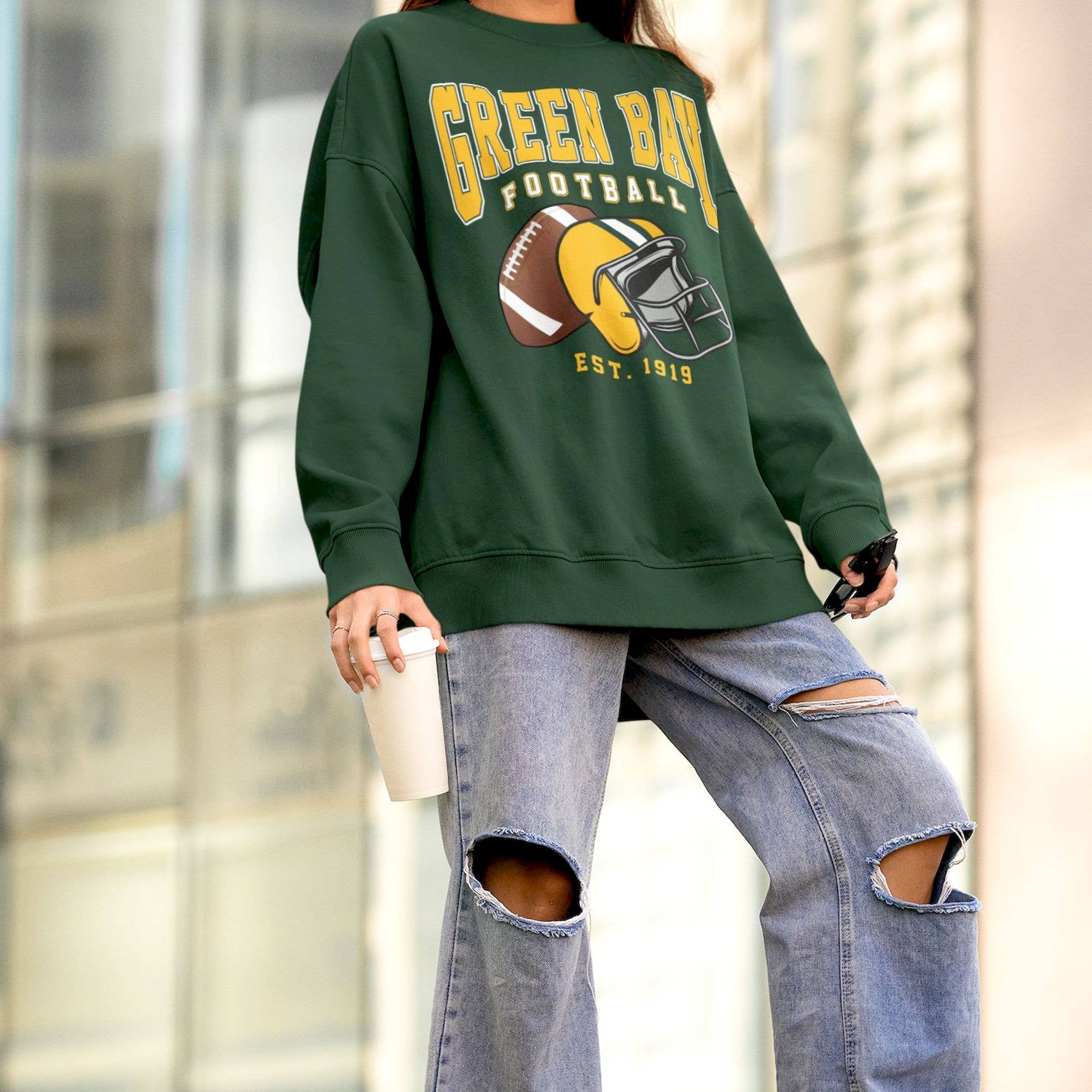 Vintage Green Bay Football  Sweatshirt – Classic Packers Fan T-Shirts, Hoodie | PodTeesHub.com