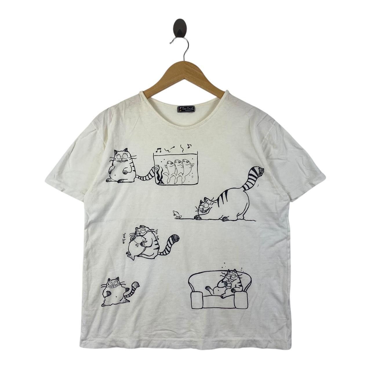 Vintage 80 Everyday Cat Anime Doodles Cartoon Tee Shirt Hoodie, Sweatshirt | PodTeesHub.com