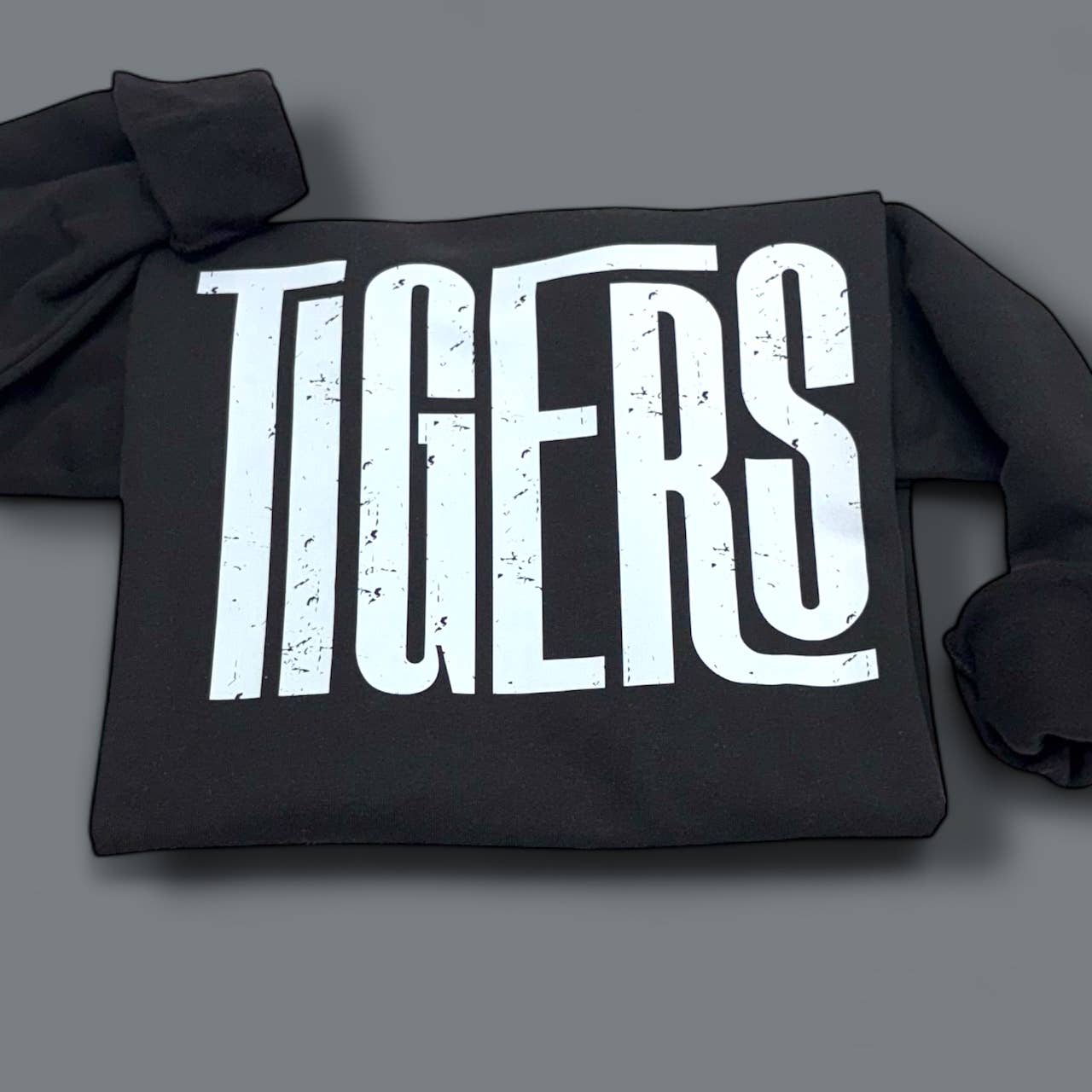 Tigers Distressed Long Sleeve T-Shirt Hoodie, Sweatshirt | PodTeesHub.com