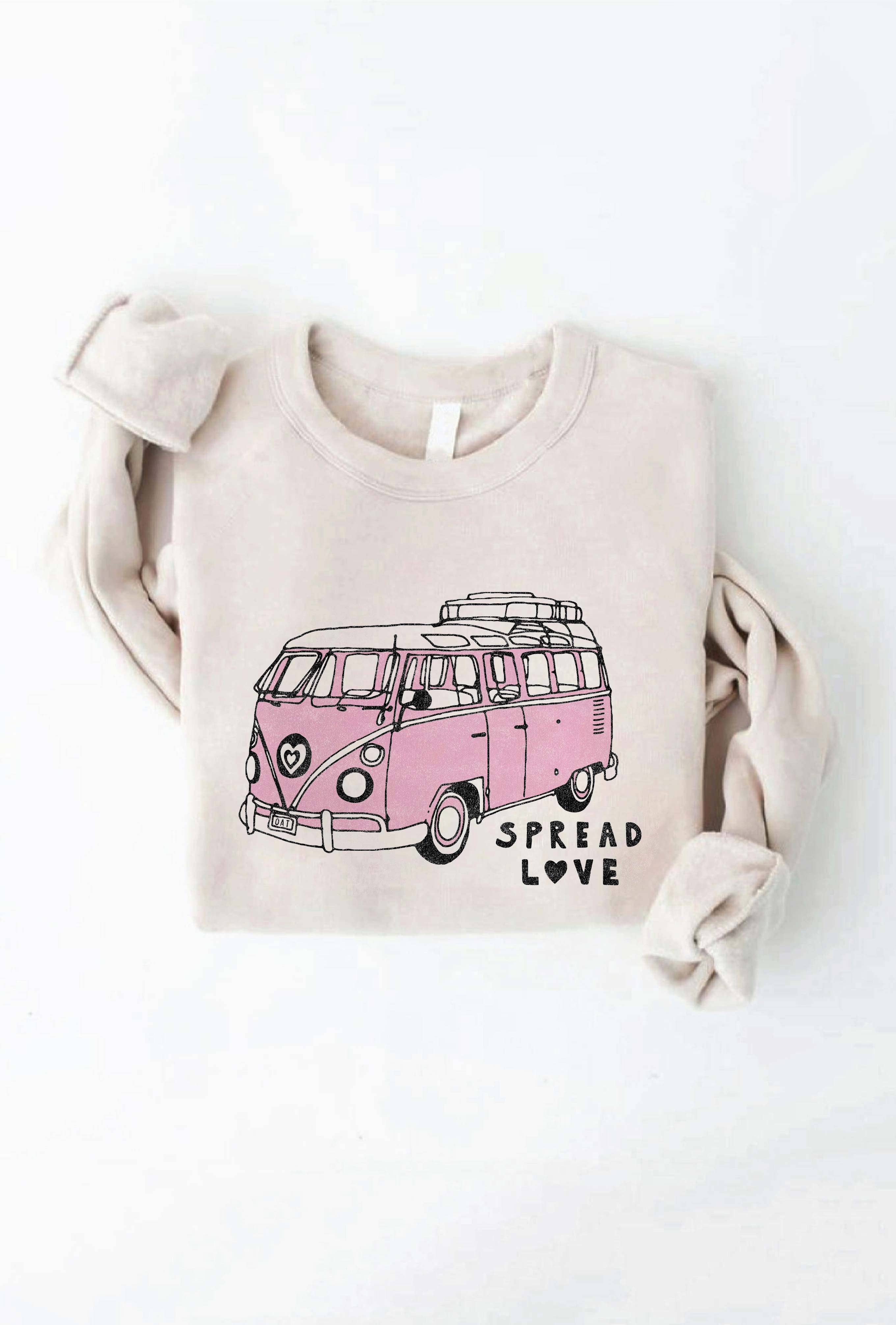 Spread Love Graphic Sweatshirt T-Shirts, Hoodie | PodTeesHub.com