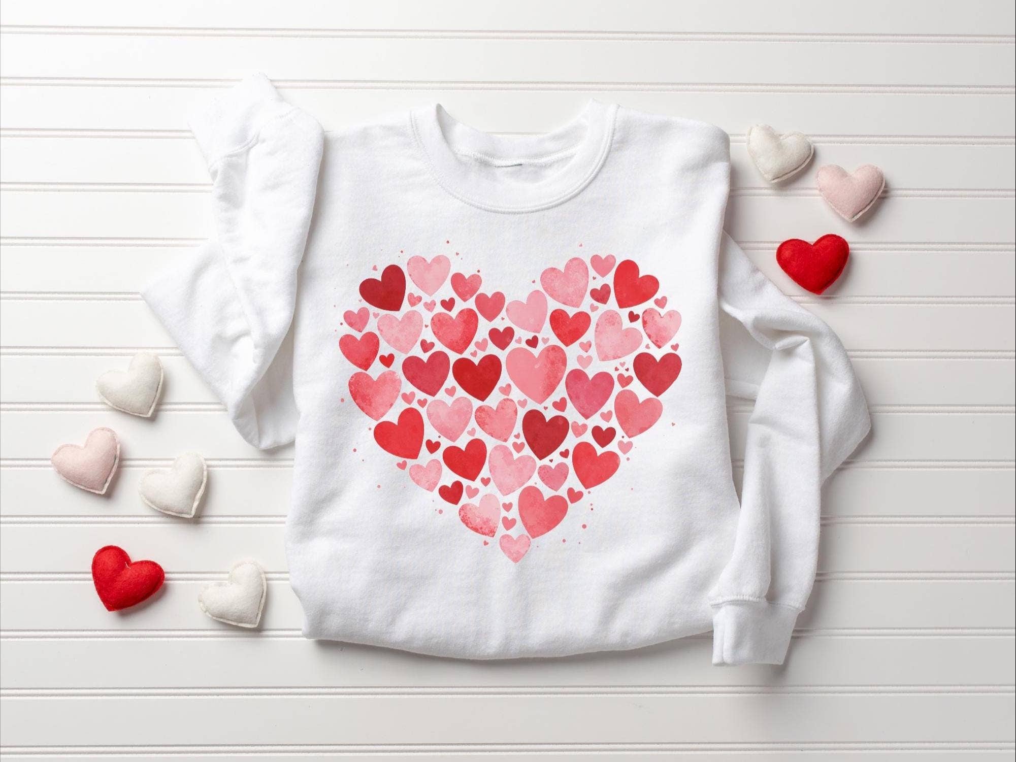 Valentine's Day Love Graphic Sweater T-Shirts, Hoodie, Sweatshirt | PodTeesHub.com