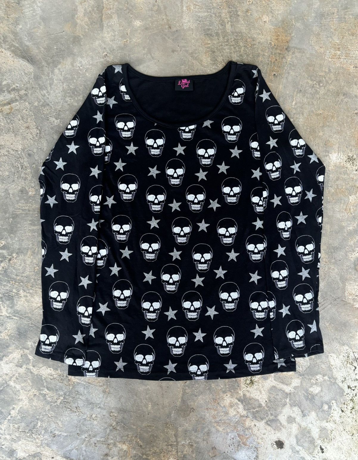 Hysteric Glamour Y2k Liquid Girl Skull Ifwixwasnine Punk Style Longsleeve T-Shirts, Hoodie, Sweatshirt | PodTeesHub.com