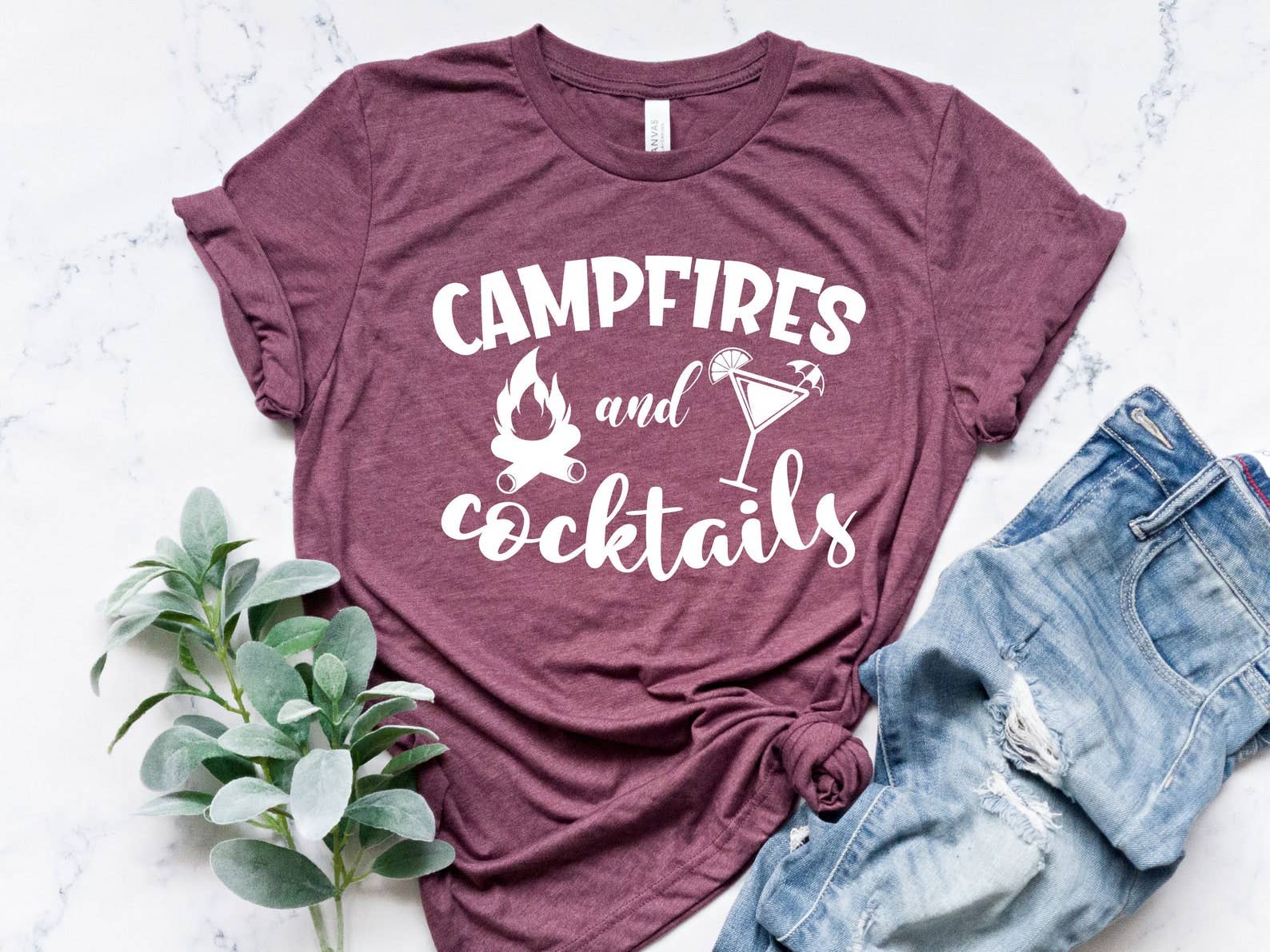 Campfires and Cocktails T-Shirt Hoodie, Sweatshirt | PodTeesHub.com