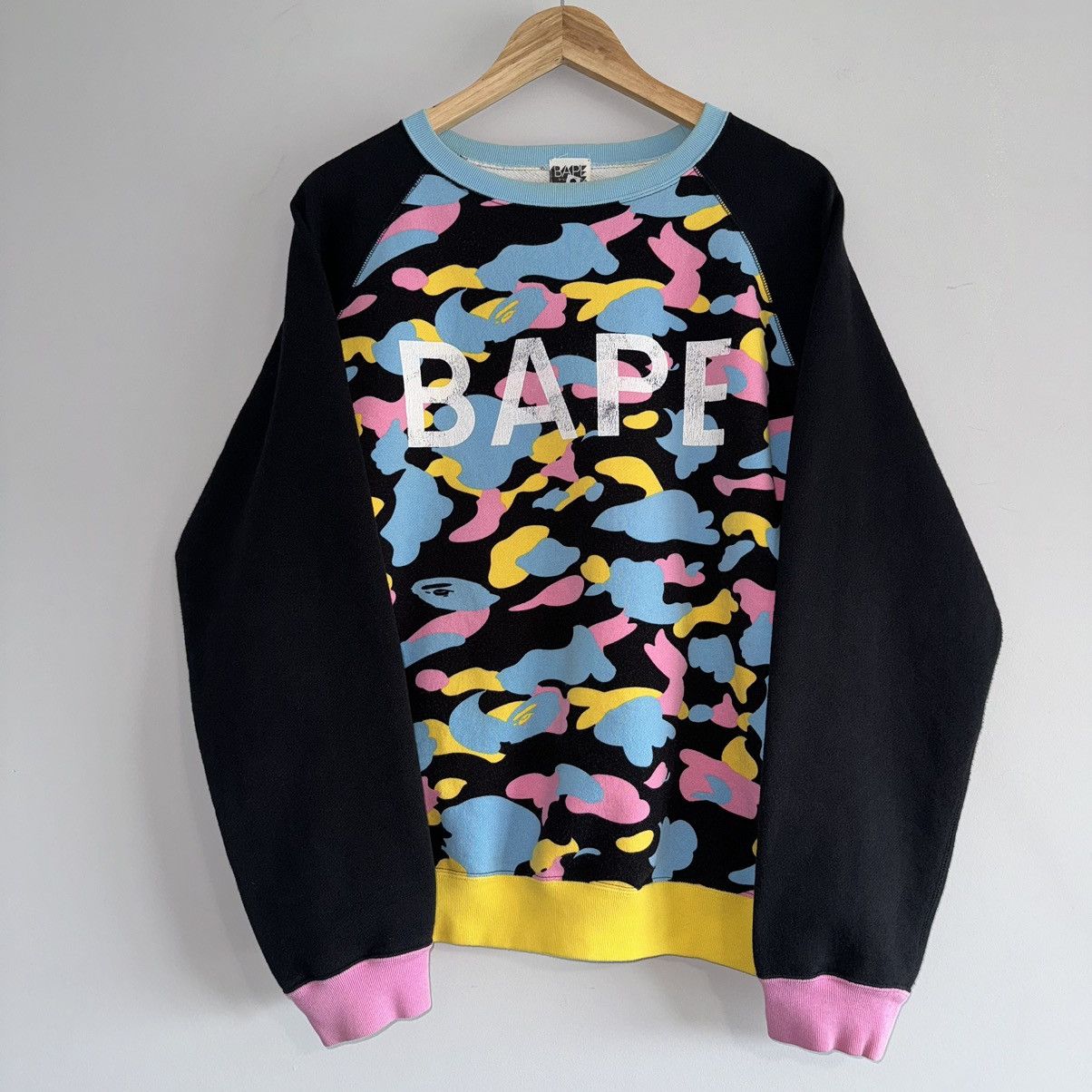 Nigo X Vintage Og Cotton Candy Camo Spellout Crew T-Shirts, Hoodie, Sweatshirt | PodTeesHub.com