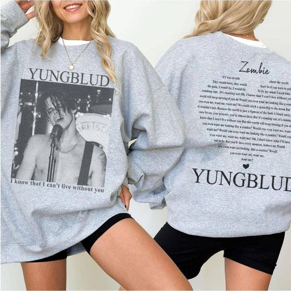 Yungblud Zombie Band Tee Unisex Concert Shirt Vintage Music Hoodie, Sweatshirt | PodTeesHub.com