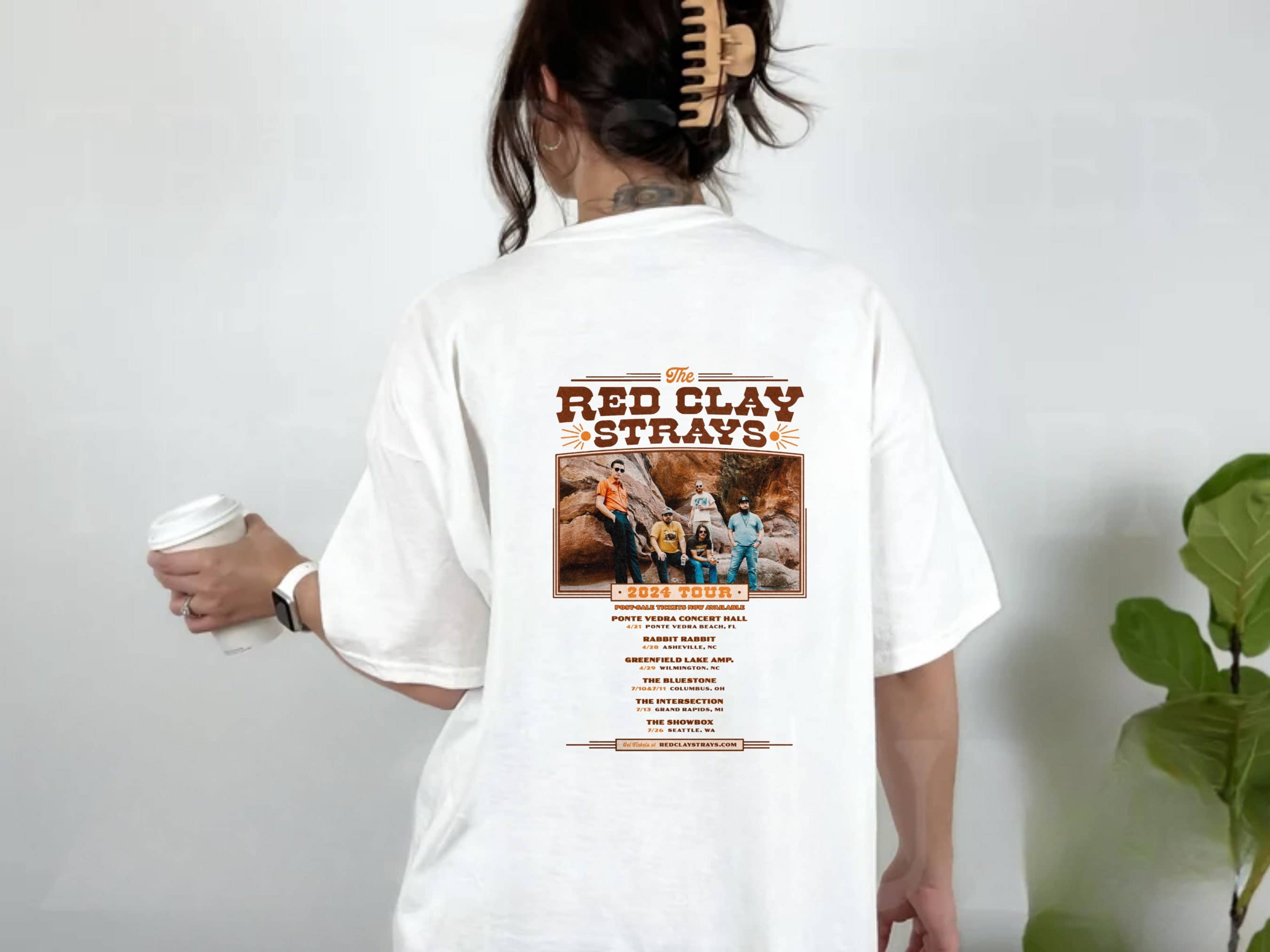 Red Clay Strays Tour Shirt 2024 - Official Merch Tee Hoodie, Sweatshirt | PodTeesHub.com