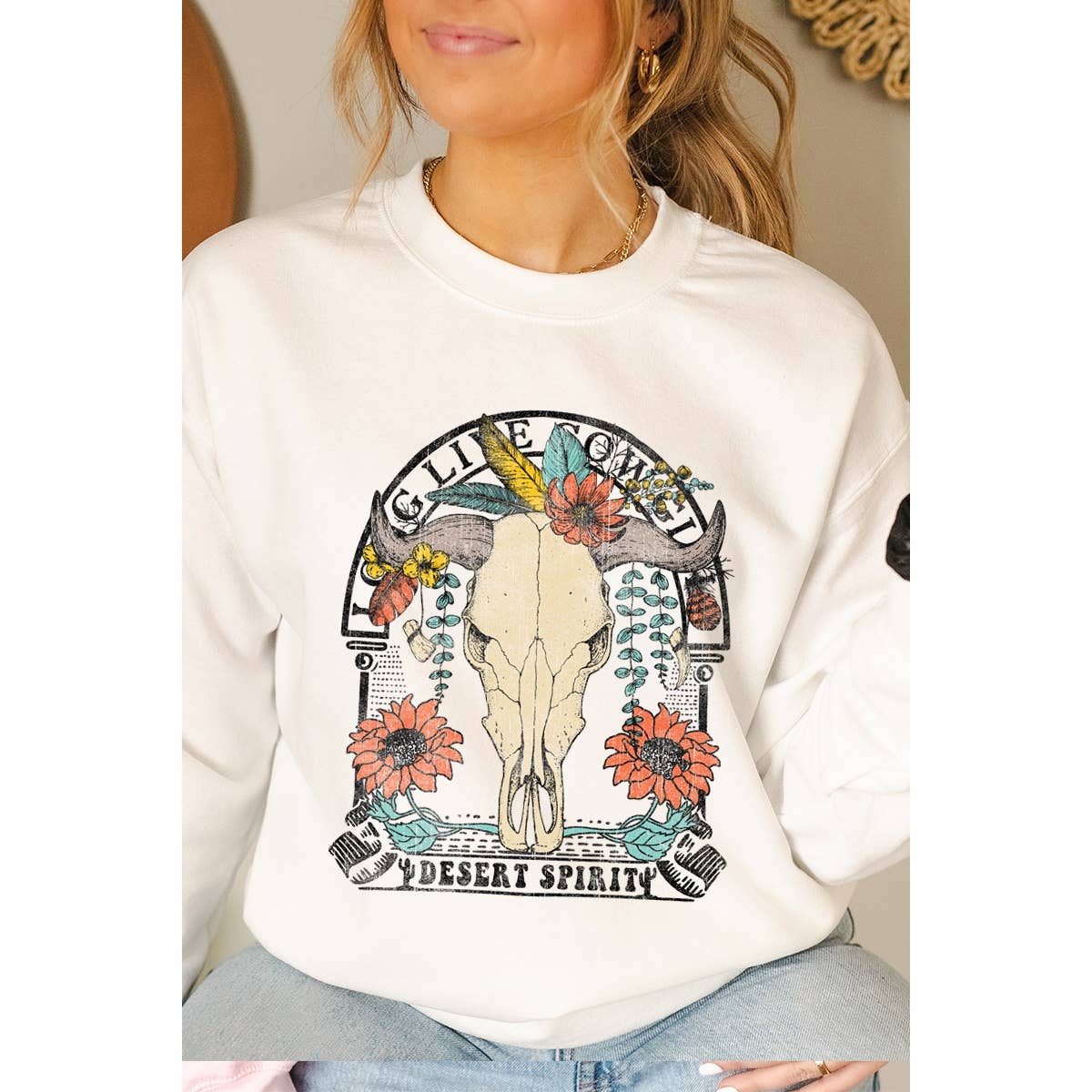 Long Live Cow Girl Vintage  Graphic  Oversized Tee Hoodie, Sweatshirt | PodTeesHub.com