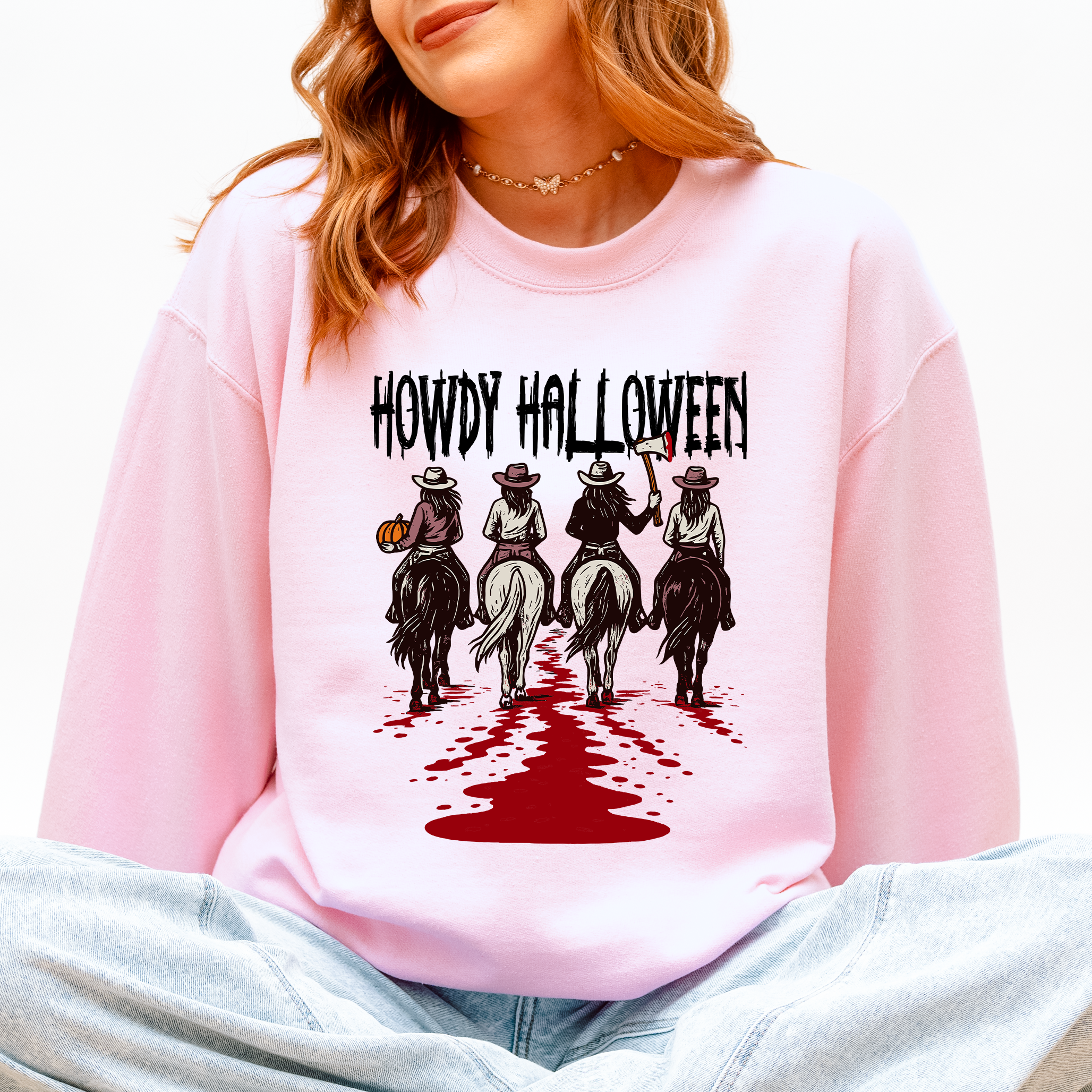 Howdy Halloween, Cowgirls, Western, Spooky Sweatshirt T-Shirts, Hoodie | PodTeesHub.com