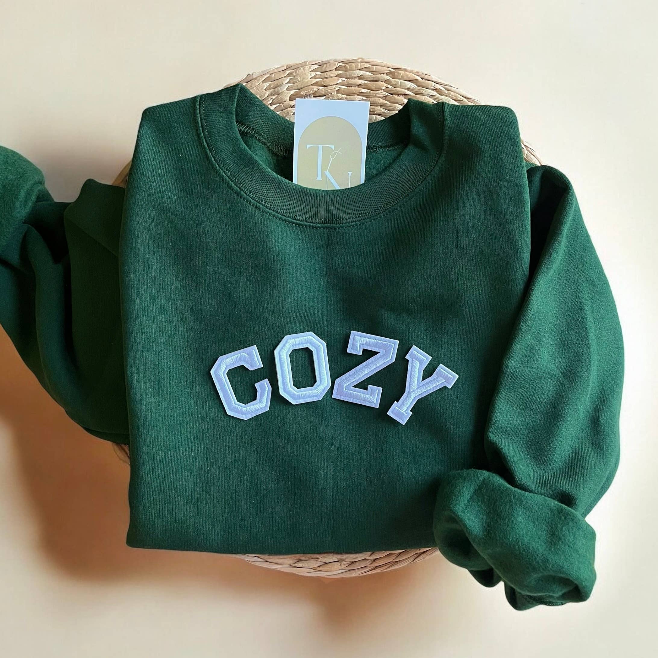 Cozy Crewneck Sweatshirt, Winter Sweatshirts For Women T-Shirts, Hoodie | PodTeesHub.com