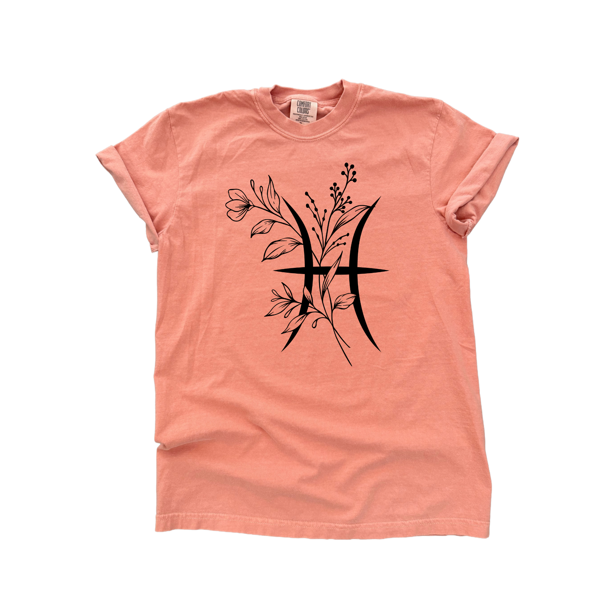 Pisces – Floral Zodiac Tee Hoodie, Sweatshirt | PodTeesHub.com