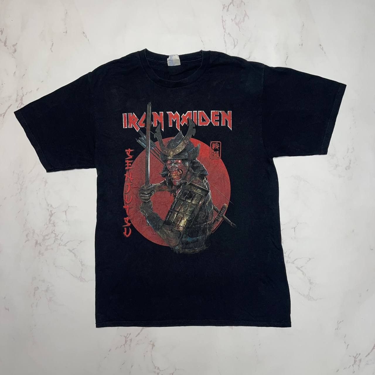 Iron Maiden Vintage Y2k Iron Maiden Samurai Japan Promo Tour M T-Shirts, Hoodie, Sweatshirt