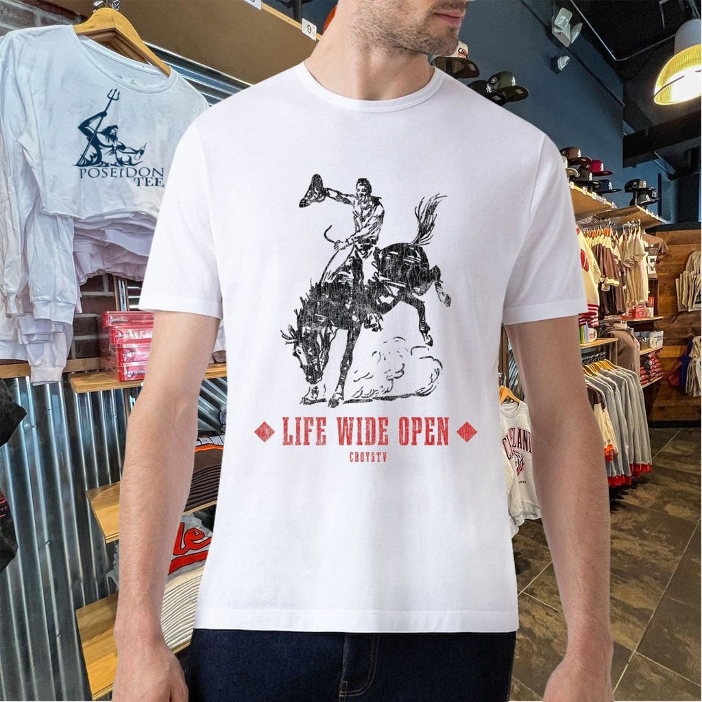 Cboystv Life Wide Open Vegas Bull T-shirt