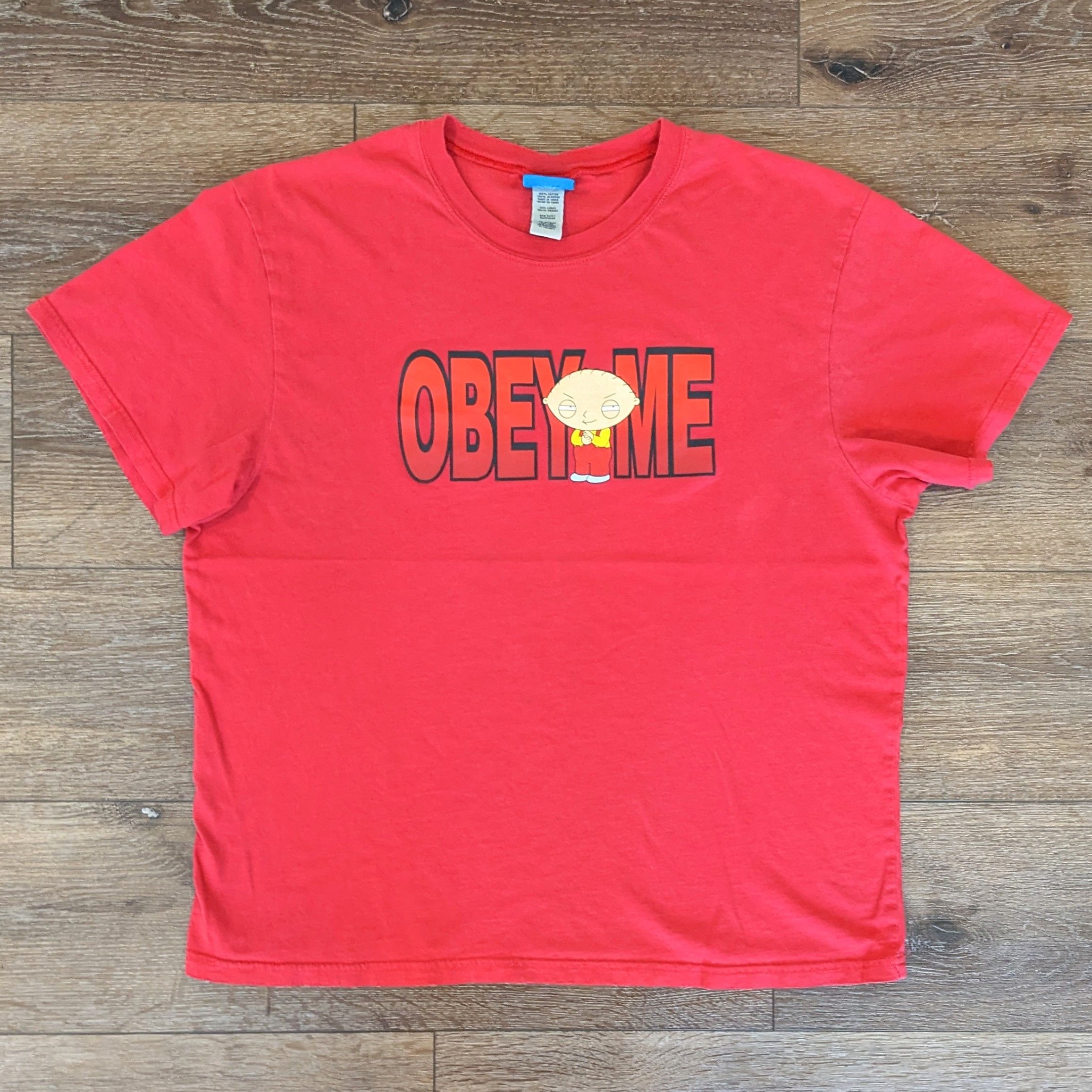 Fox Racing Family Guy Stewie Griffin Obey Me T Shirt Size L Hoodie, Sweatshirt | PodTeesHub.com