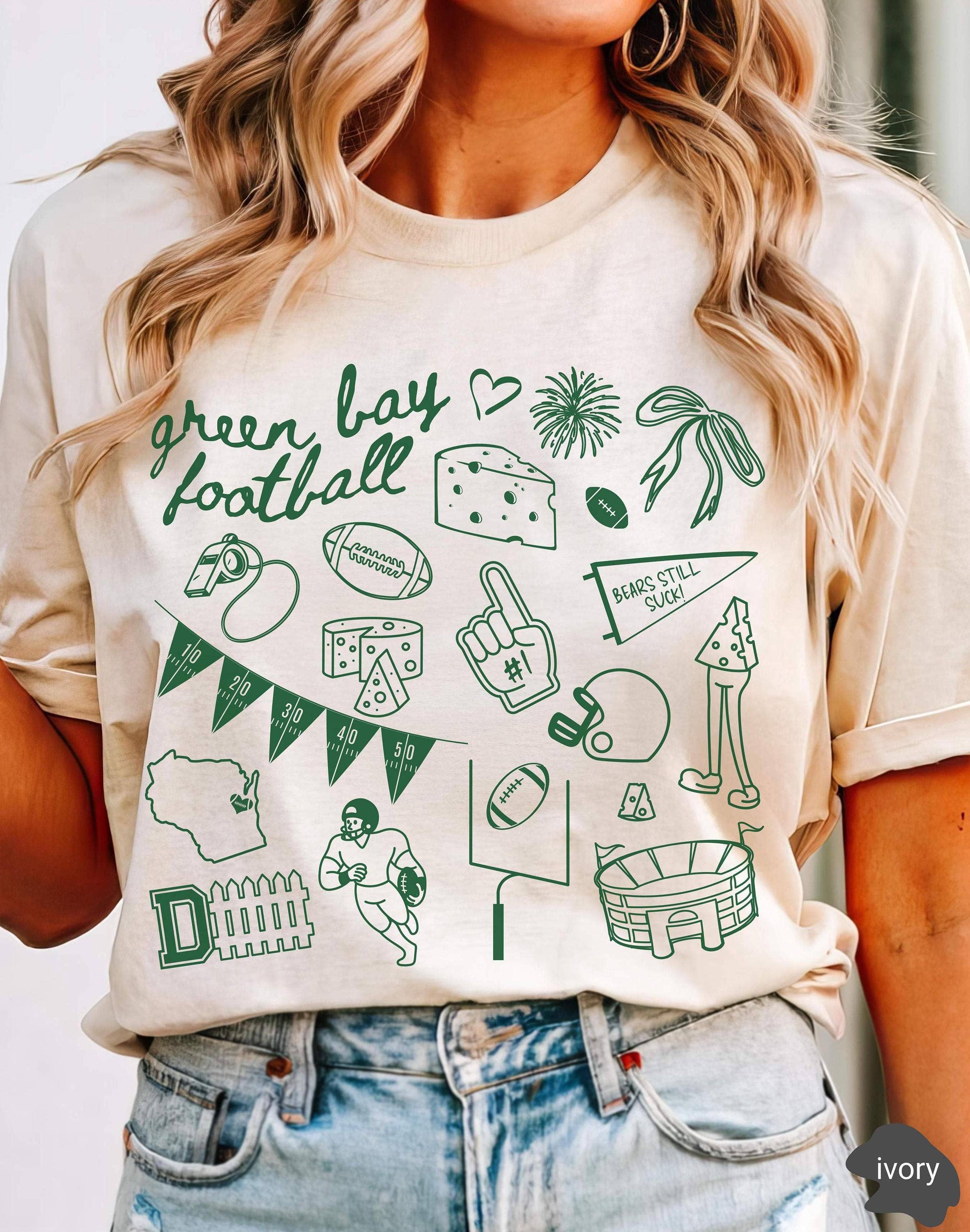 Cheesehead Game Day Tee Shirt For Green Bay Fans Hoodie, Sweatshirt | PodTeesHub.com