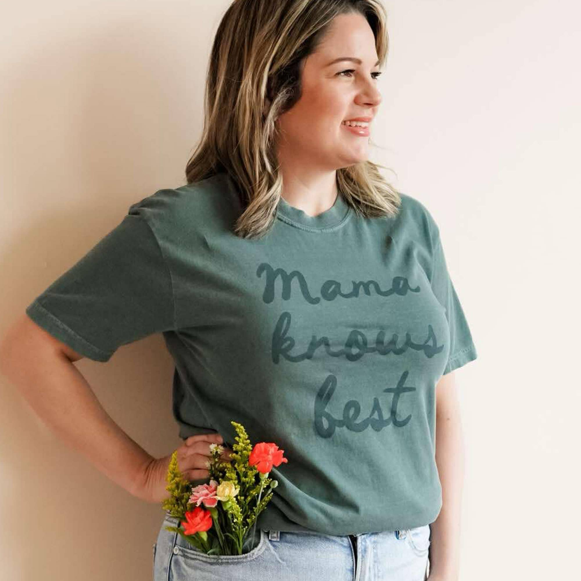 Mama Knows Best Graphic T Shirt, Mother's Day Tee, Mom Hoodie, Sweatshirt | PodTeesHub.com