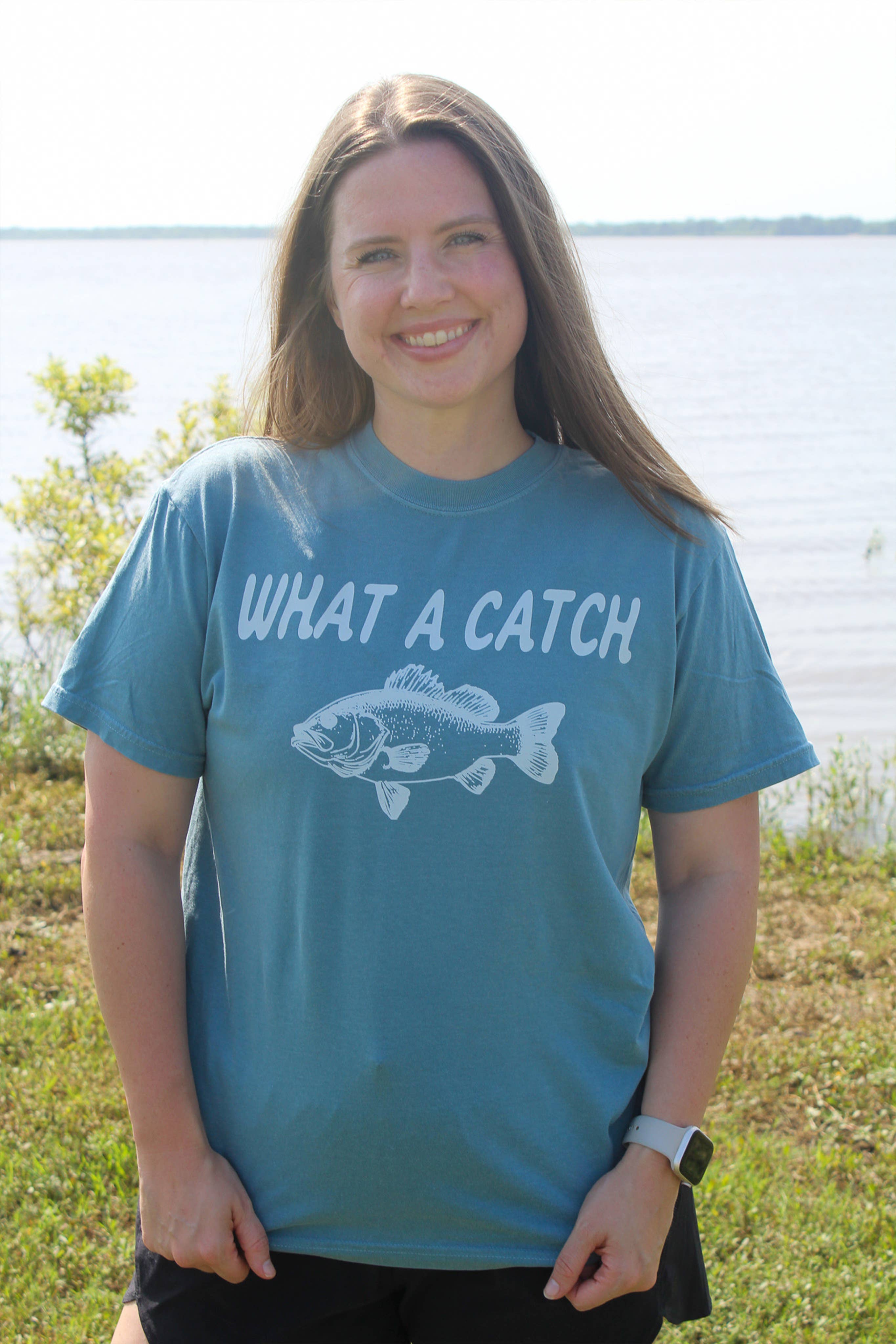 What A Catch Graphic Tee Hoodie, Sweatshirt | PodTeesHub.com