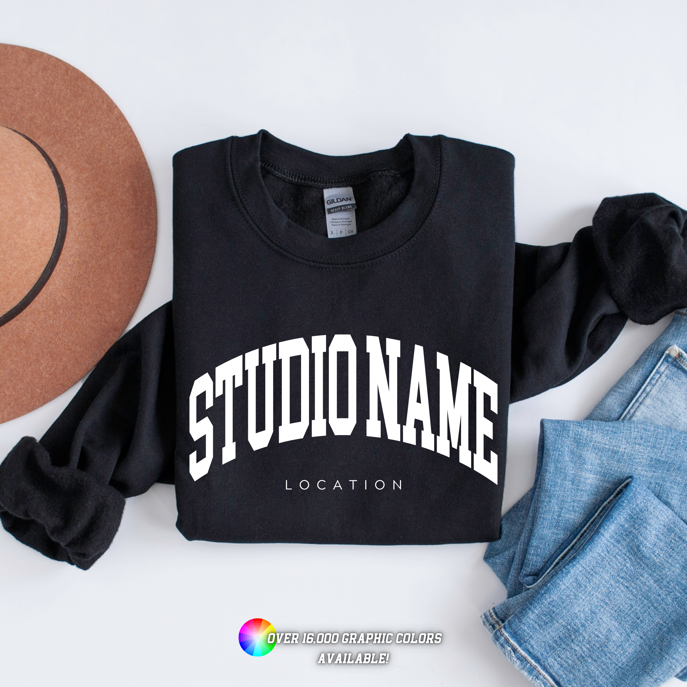 Custom Pilates Studio Personalized Crewneck Sweatshirt T-Shirts, Hoodie | PodTeesHub.com