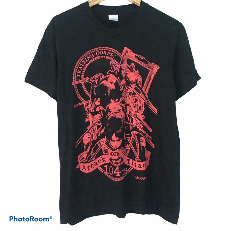 Japanese Brand X Vintage Attack On Titan Anime Japan T Shirt Hoodie, Sweatshirt | PodTeesHub.com