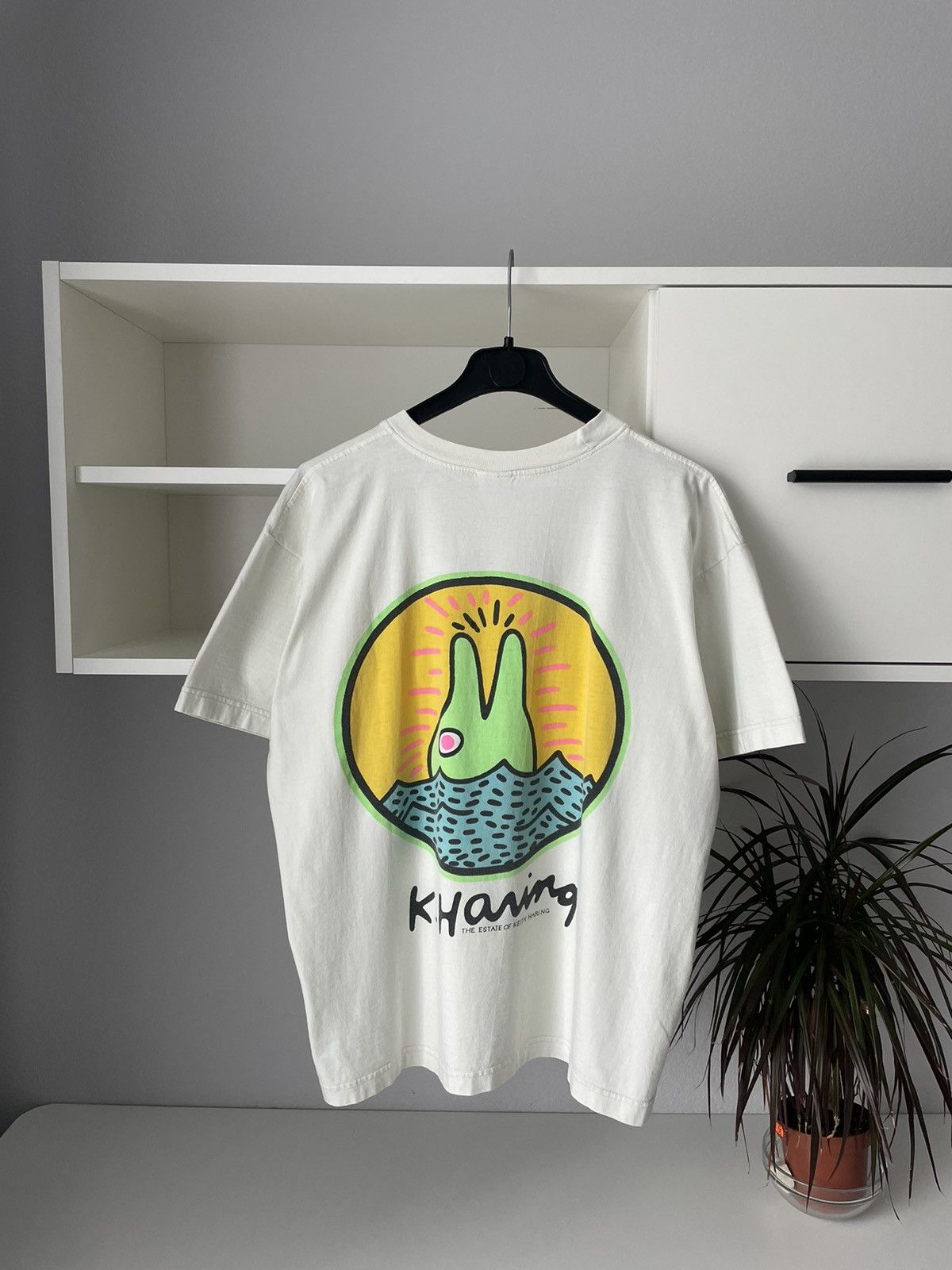 90s Vintage Keith Haring T Shirt Bunny Printed Tee Hoodie, Sweatshirt | PodTeesHub.com