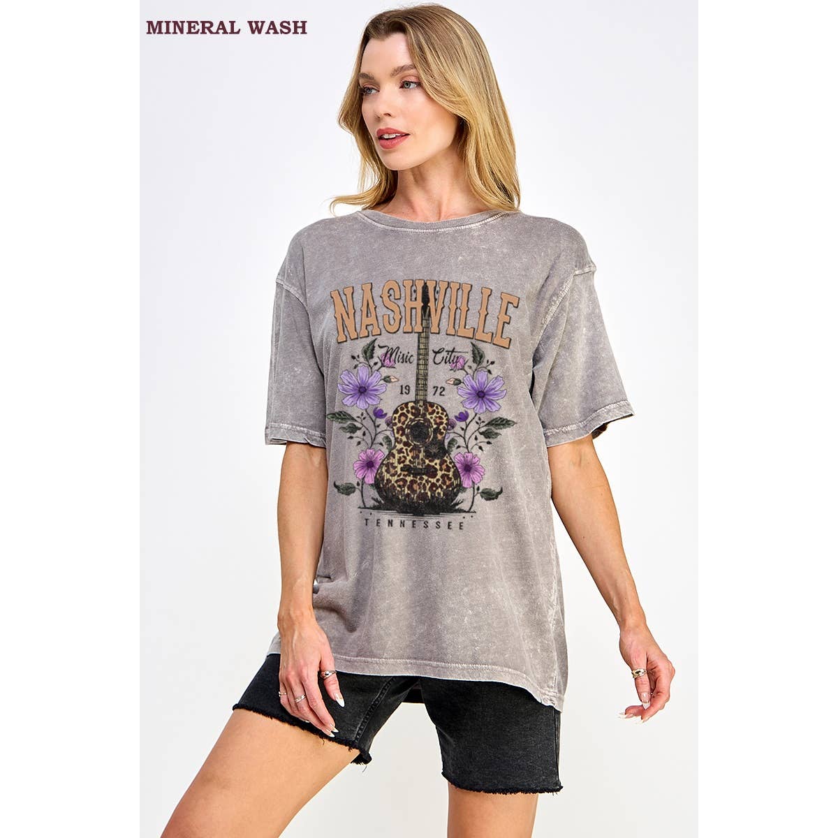 Nashville   Mineral Wash Vintage Graphic  Tee Hoodie, Sweatshirt | PodTeesHub.com