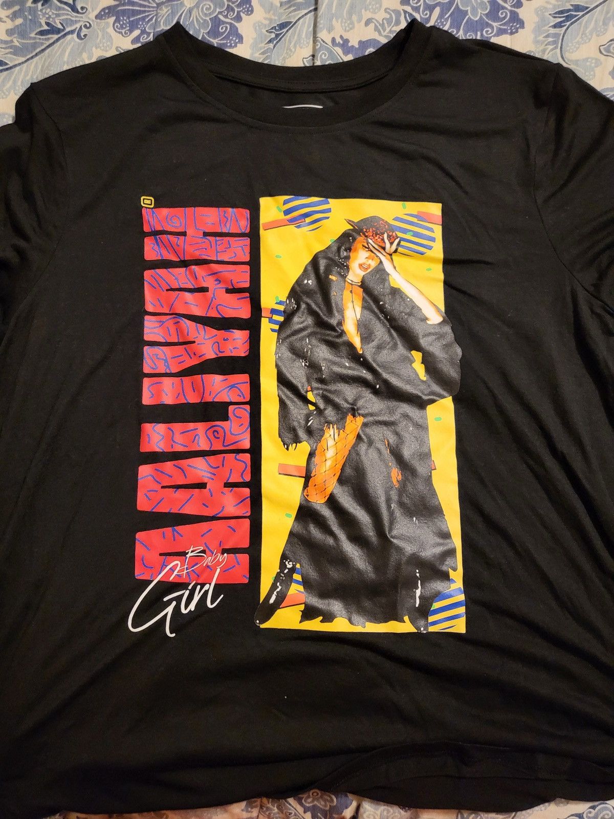 Rap Tees 2xl Aaliyah Baby Girl Short Sleeve T Shirt Hoodie, Sweatshirt | PodTeesHub.com