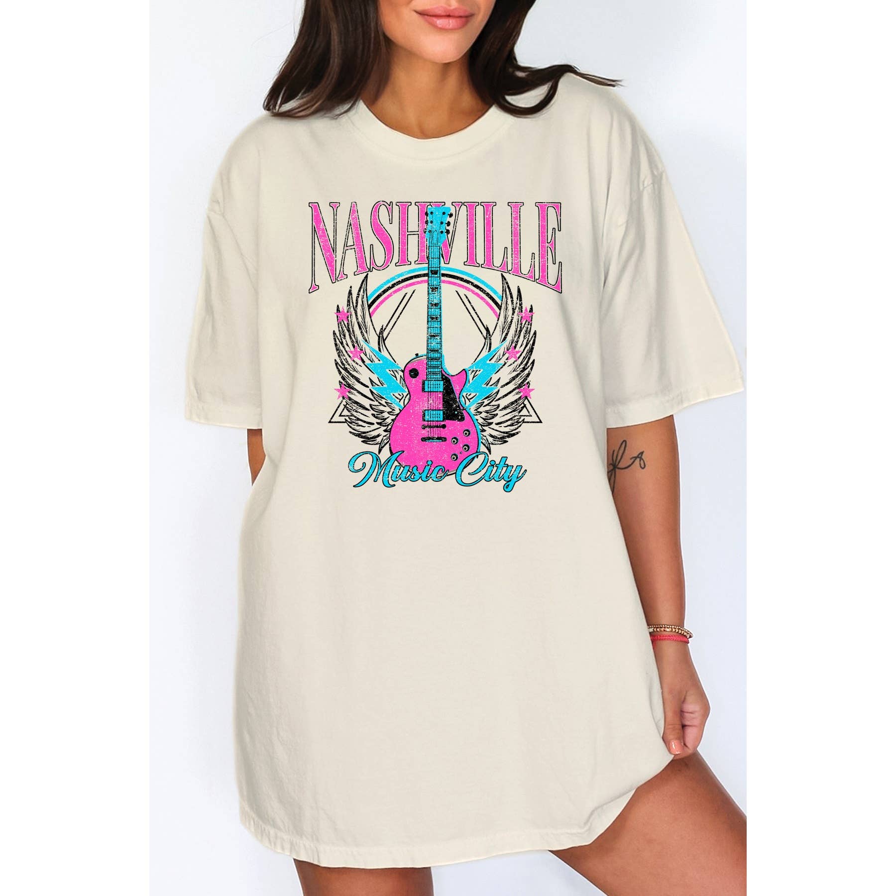 Nashville Oversized Unisex T Shirt Hoodie, Sweatshirt | PodTeesHub.com