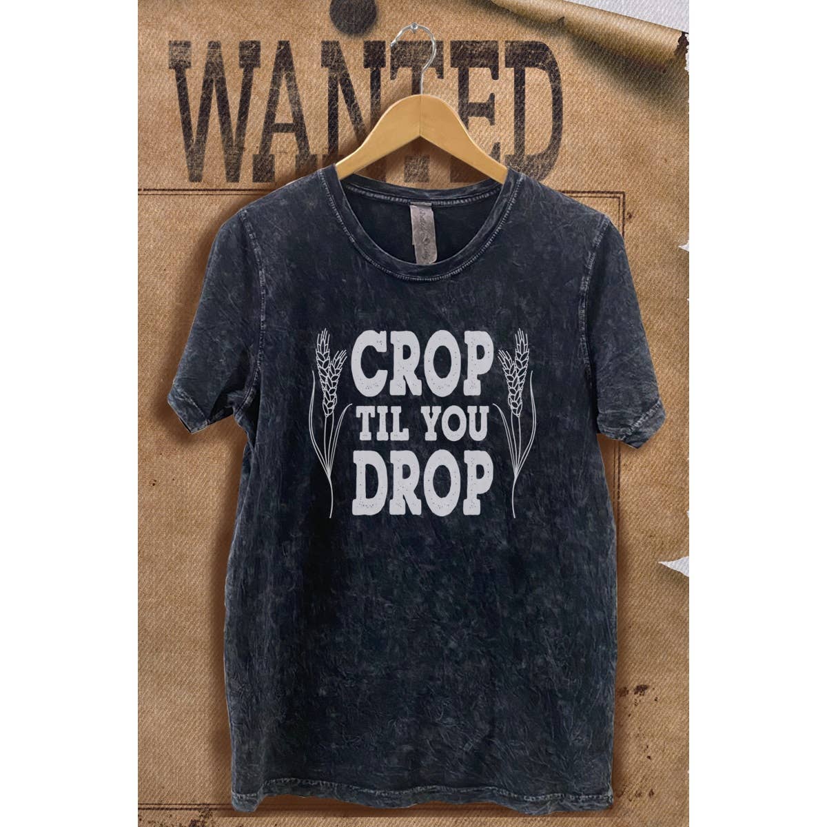 Crop Till You Drop  Mineral Wash Vintage Graphic  Tee Hoodie, Sweatshirt | PodTeesHub.com
