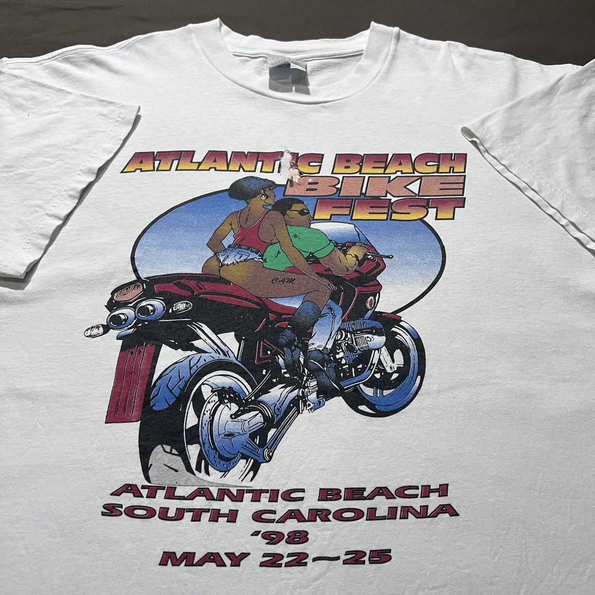Rap Tees Vintage 90s Atlantic Beach Bike Fest Black History Xl Hiphop Hoodie, Sweatshirt | PodTeesHub.com