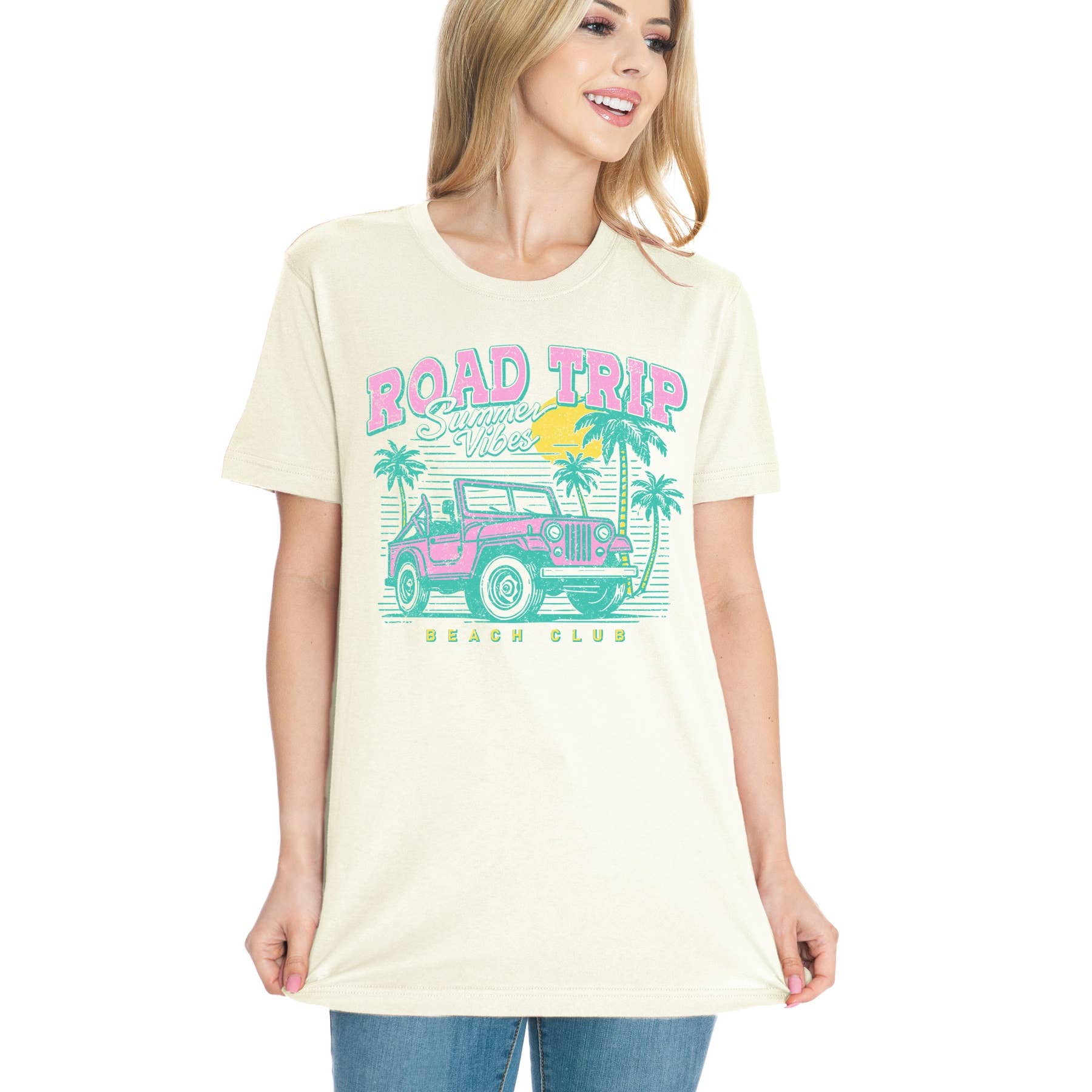 Road Trip Summer Vibes Short Sleeve T Shirt Hoodie, Sweatshirt | PodTeesHub.com