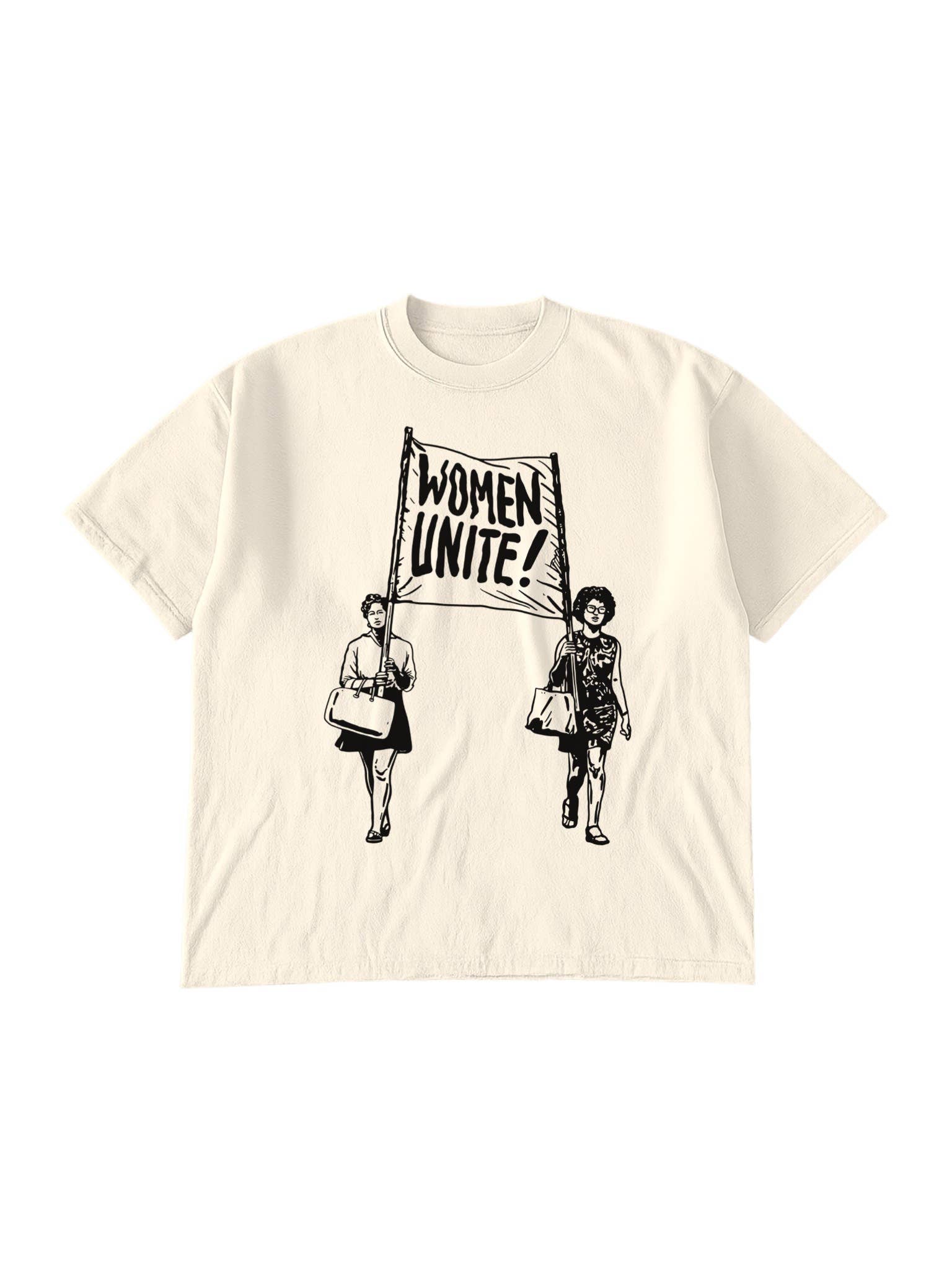 Women Unite Feminist Social Justice Graphic Tee - Ivory Hoodie, Sweatshirt | PodTeesHub.com