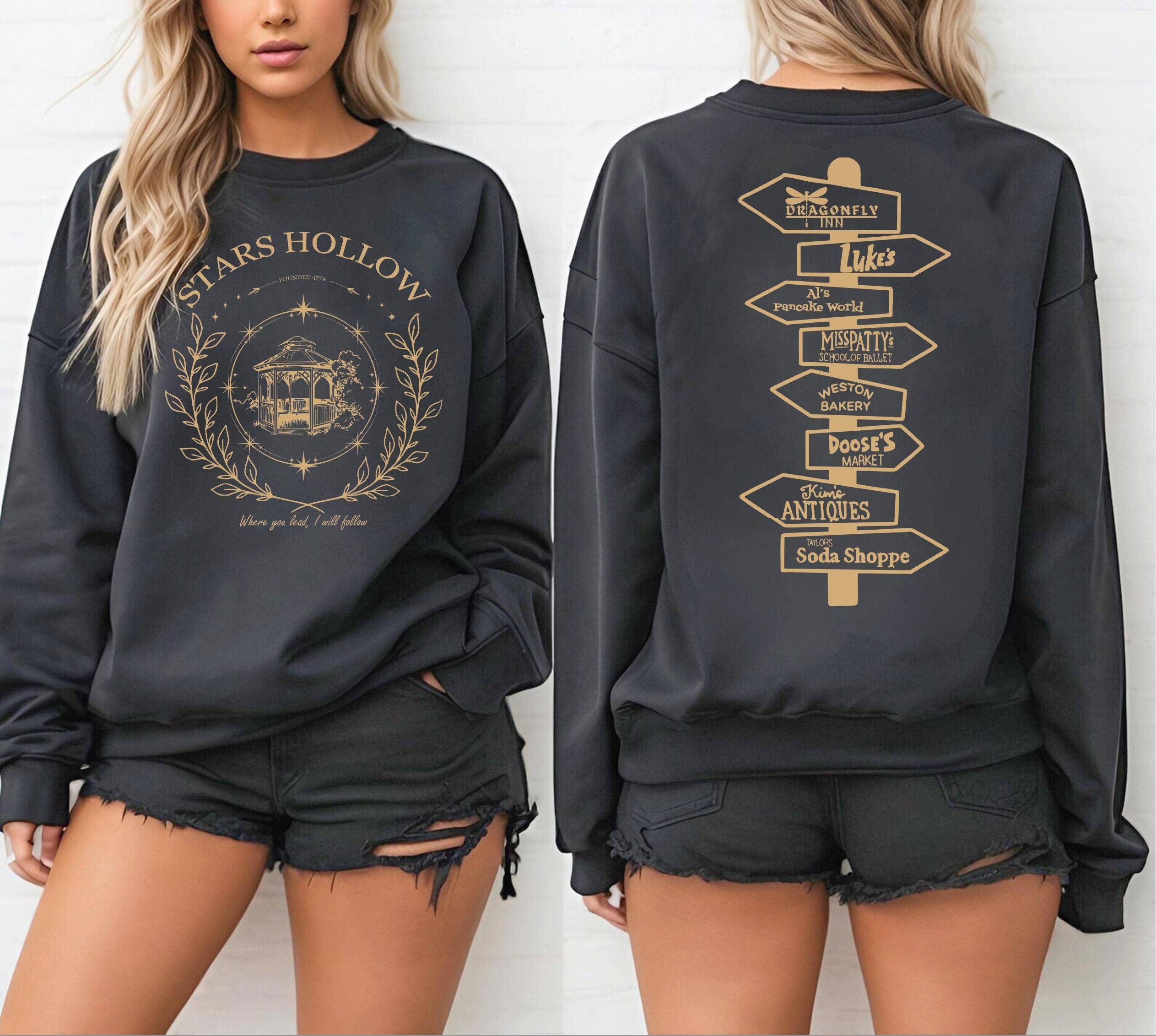 Cozy Stars Hollow Festival Sweatshirt T-Shirts, Hoodie | PodTeesHub.com
