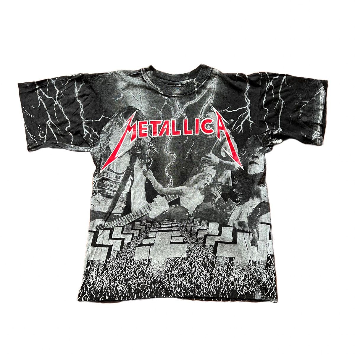 Metallica X Vintage Vintage 90s Metallica Master Of Puppets Aop Tshirt Hoodie, Sweatshirt | PodTeesHub.com