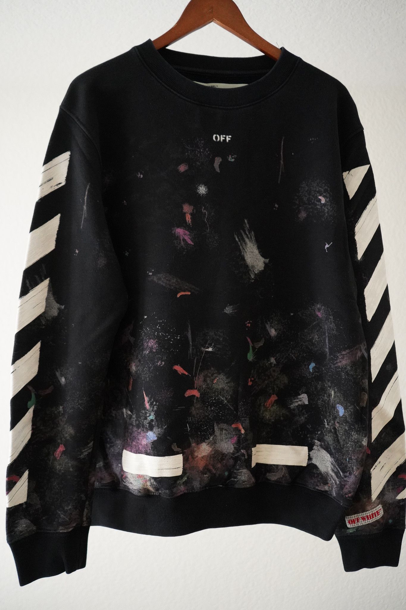 White Off White Galaxy Crewneck T-Shirts, Hoodie, Sweatshirt | PodTeesHub.com