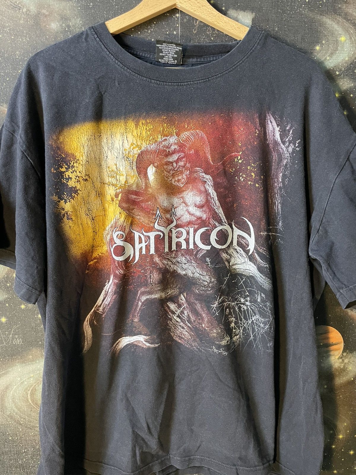 Vintage 90s Satyricon Megiddo Metal Band T Shirt Horror Tee Hoodie, Sweatshirt | PodTeesHub.com